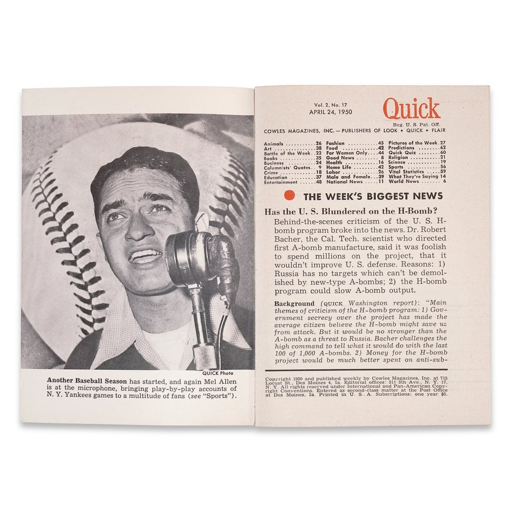 WALT DISNEY SIGNED QUICK MAGAZINE - 3