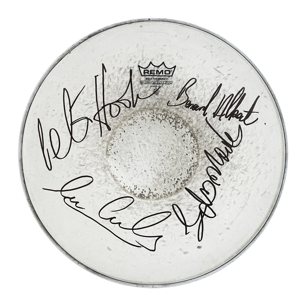 JOY DIVISION FULLY SIGNED DRUMHEAD (1 of 1)