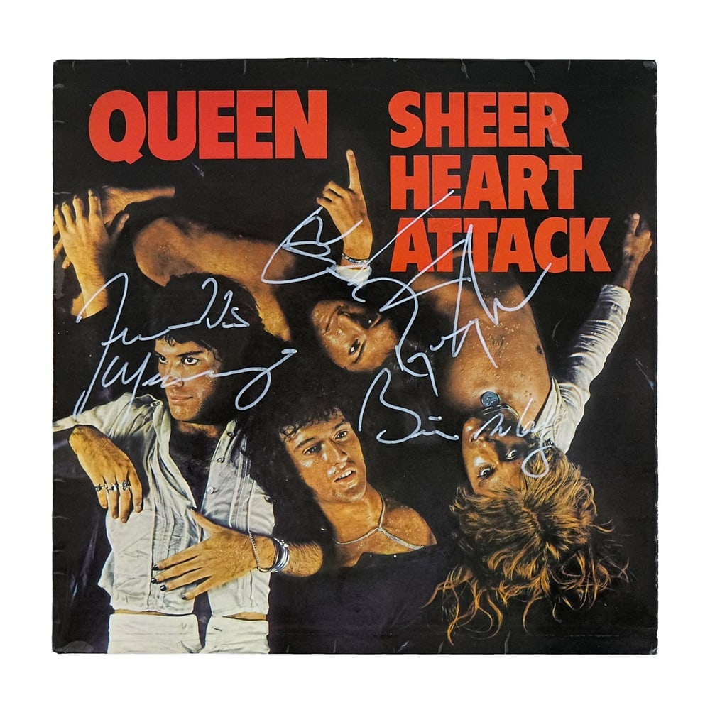 QUEEN FULLY SIGNED "SHEER HEART ATTACK" LP - 2