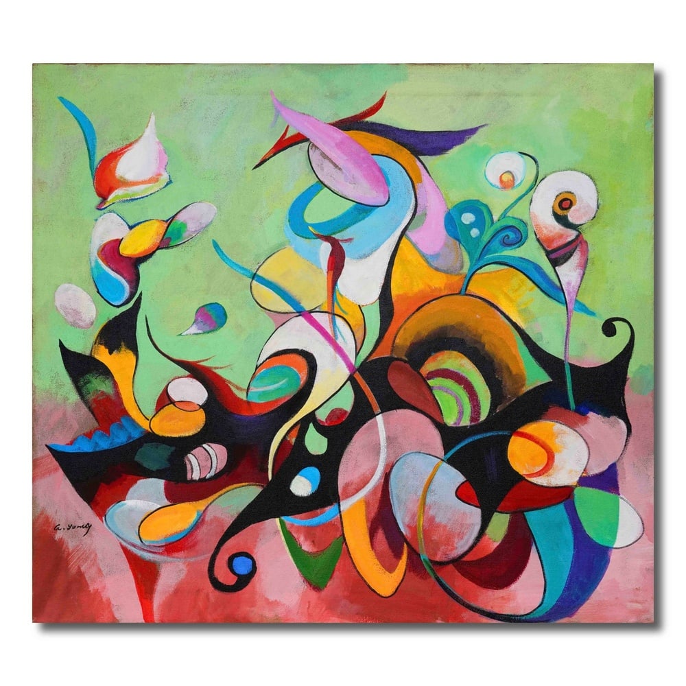 ARSHILE GORKY (1904-1948), ATTRIBUTED TO, OIL ON CANVAS: Signed (upper left) Image Dimensions: 100 cm x 90 cm (39 1/4 in x 35 3/8 in) All measurements are approximate. Arshile Gorky (1904-1948) was a foundational figure in American Abstract Expressionism,