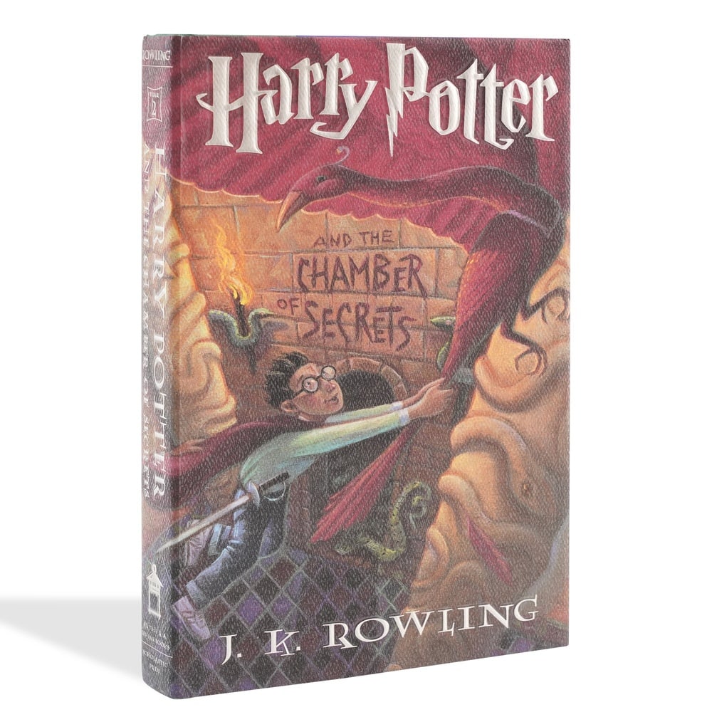 J.K. ROWLING SIGNED "HARRY POTTER AND THE CHAMBER OF SECRETS" FIRST EDITION FIRST PRINTING: 9 1/4 x 6 1/8 in (23.5 x 15.6 cm) J.K. Rowling stands as one of the most commercially and culturally significant authors of the modern era, with the Harry Potter series defining an entire generation