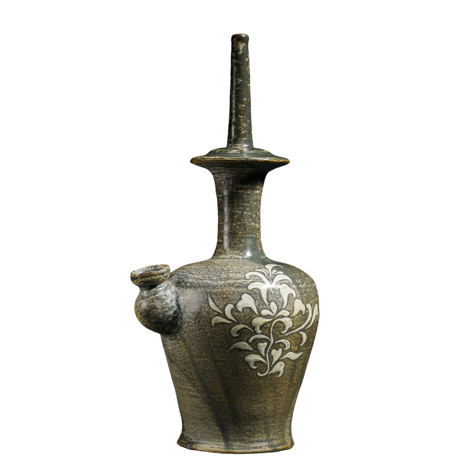Goryeo Dynasty Celadon Ritual Ewer (Goryeo Period, 12th Century): Dimensions & Weight: 12th Century; Height: 32.5 cm (12.80 in.)Condition & Provenance: The vessel is in good condition with a well-preserved elegant form. The celadon glaze displays the soft jade-like 