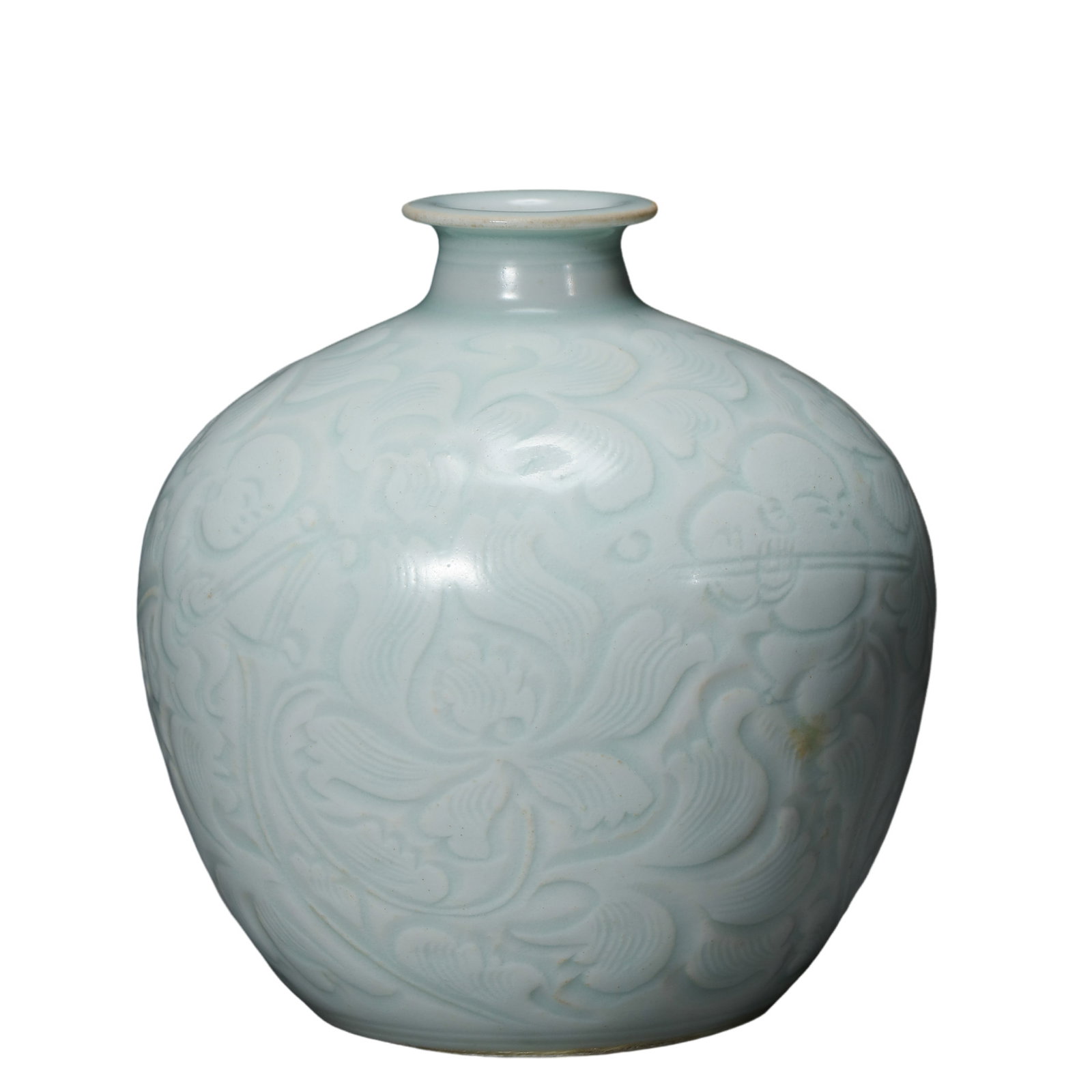 Southern Song Hutian Kiln Qingbai Glazed Carved Bottle (12th–13th Century, China) (1 of 8)