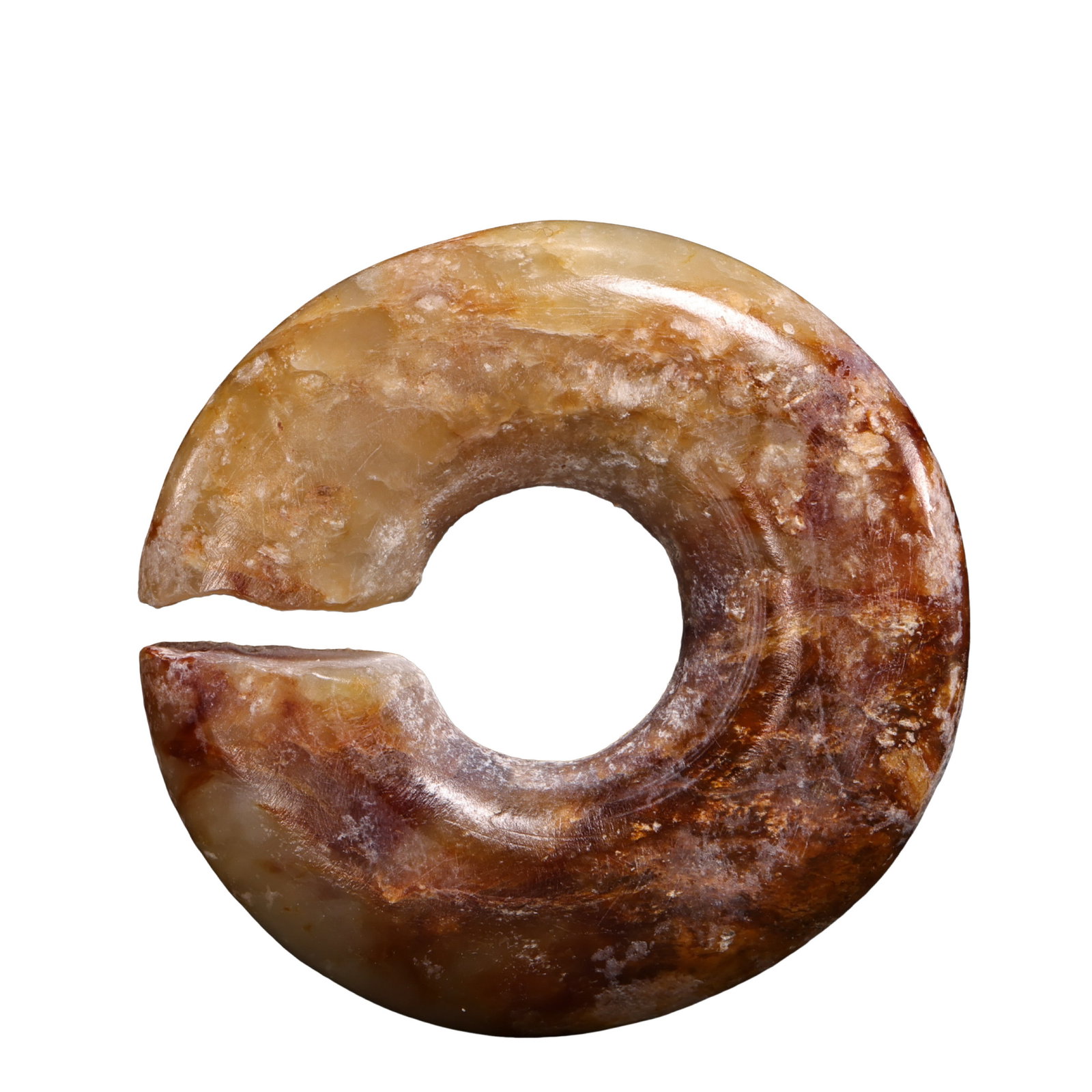 Hongshan Culture River-Polished Jade Pig Dragon Pendant (7500–2900 BCE) (1 of 8)