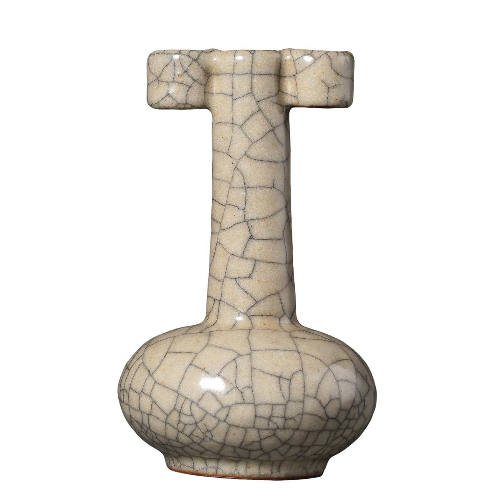 Southern Song Dynasty Ge-Type Guan-Ear Long-Neck Vase (12th–13th Century) (1 of 9)