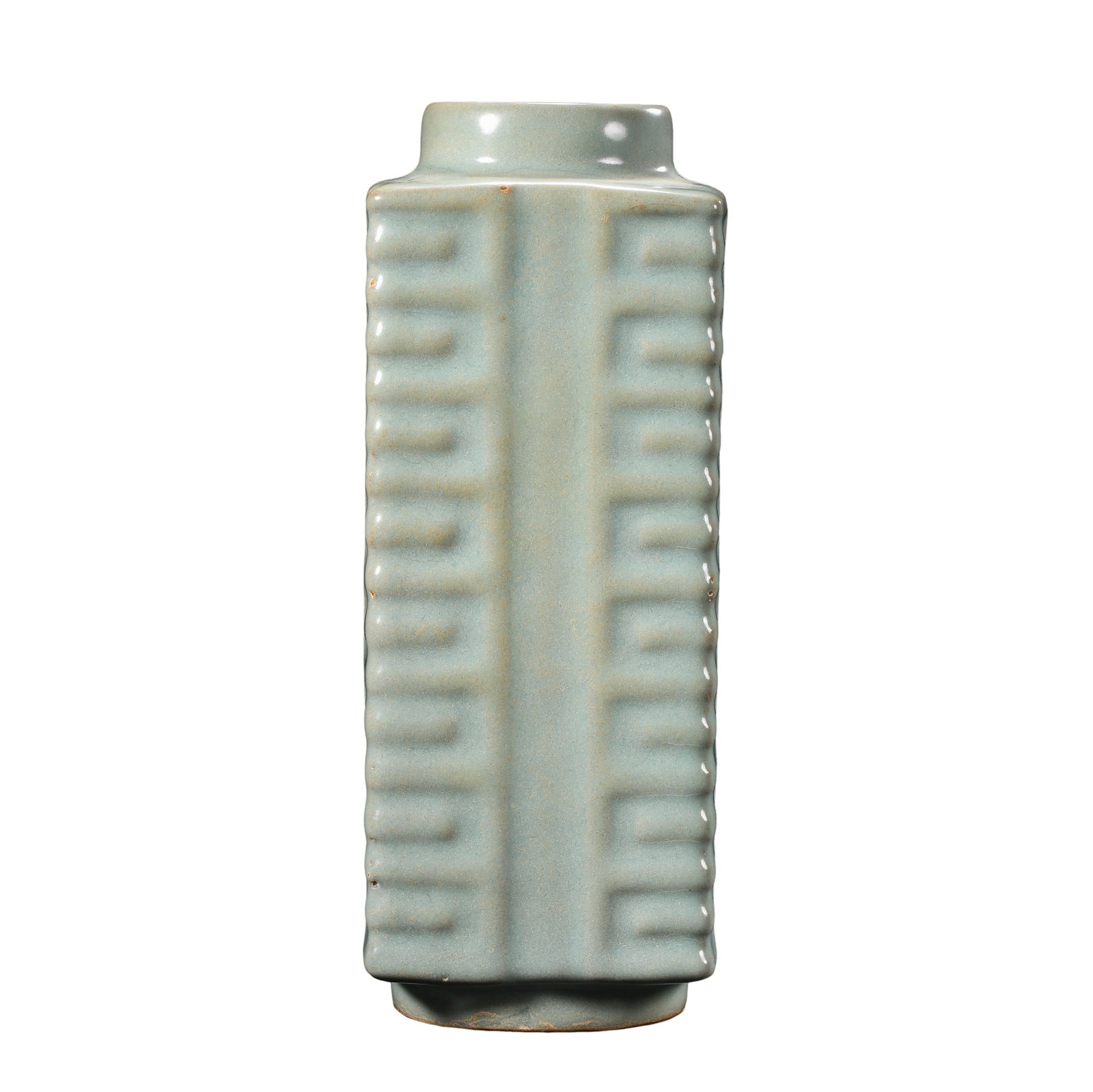 Southern Song Dynasty Longquan Celadon Cong-Form Vase (12th–13th Century) (1 of 10)