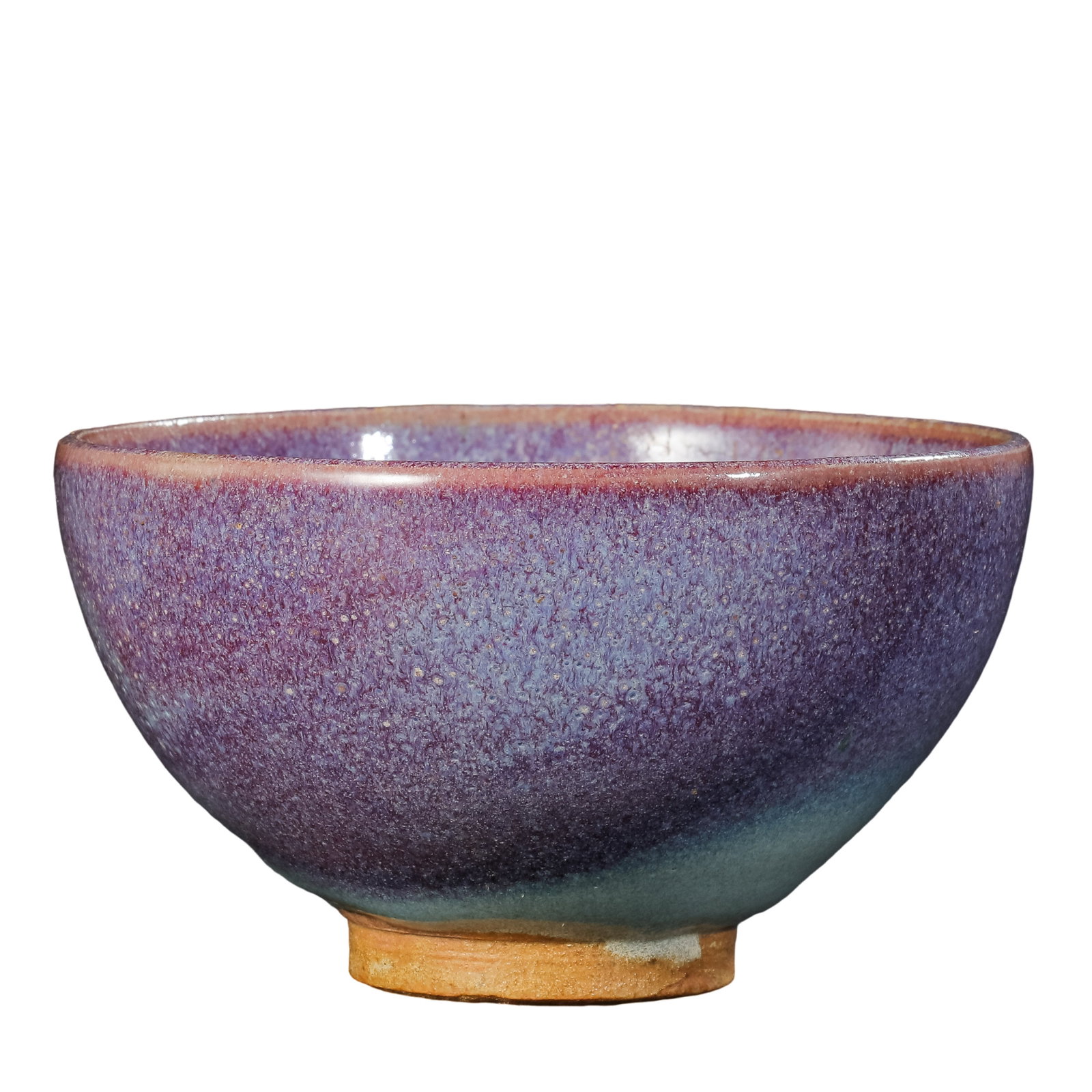 Jin–Yuan Dynasty Jun Kiln Rose-Purple Glazed “Heart-Shaped?? Bowl (13th–14th Century): Dimensions: Diameter 9 cm, Height 5 cm (13th–14th Century, approximately 3.5 in diameter × 2 in high, approximately 0.3 ft diameter × 0.16 ft high)?Condition & Provenance: Well preserved overall, 