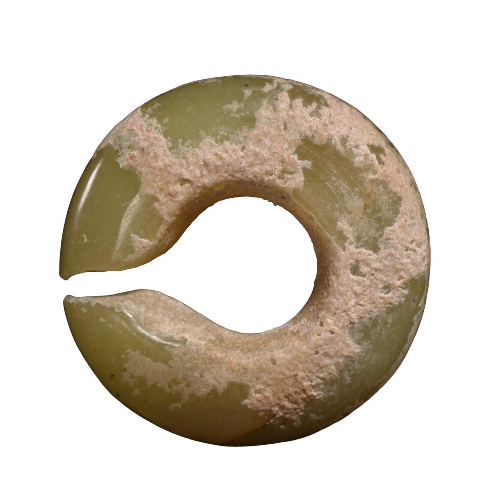 Warring States Period Hetian Yellow Jade Bi Disc (5th–3rd Century BCE): Dimensions & Weight: 5th–3rd Century BCE, Height 3 cm, Width 3 cm, Weight 18 g; approximately 1.18 in × 1.18 in, approximately 0.04 ft × 0.04 ft?Condition & Provenance: Good overall condition, pre