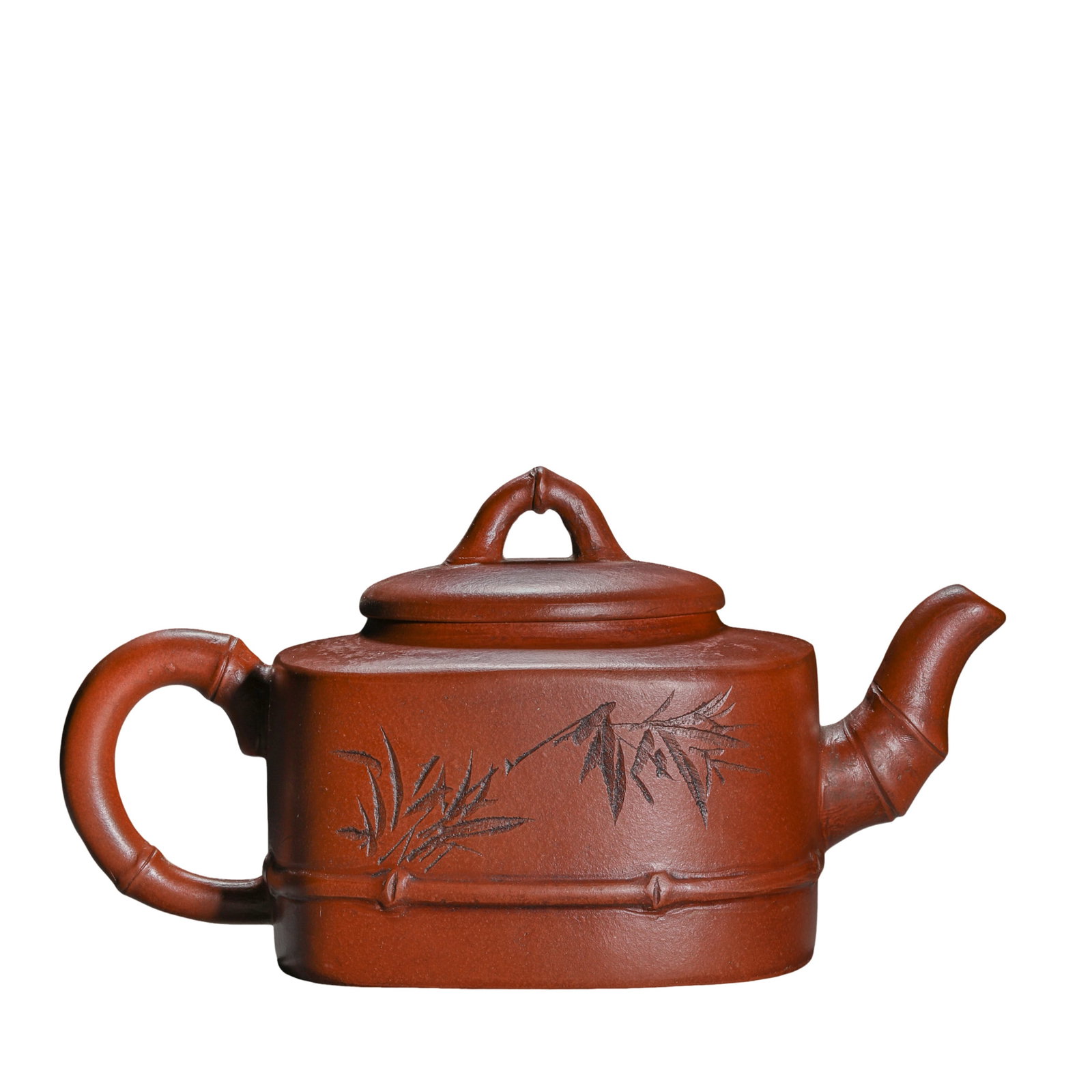 Ming Dynasty Shi Dabin Style Yixing Zisha Teapot with Bamboo Decoration (17th Century) (1 of 11)