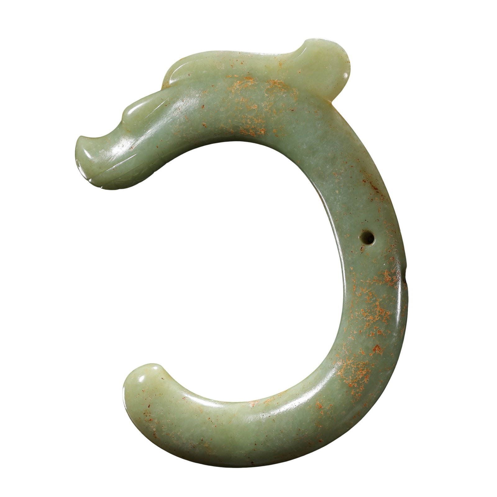 Neolithic Hongshan River-Milled Jade C-Shaped Dragon (7500–2900 BCE) (1 of 14)
