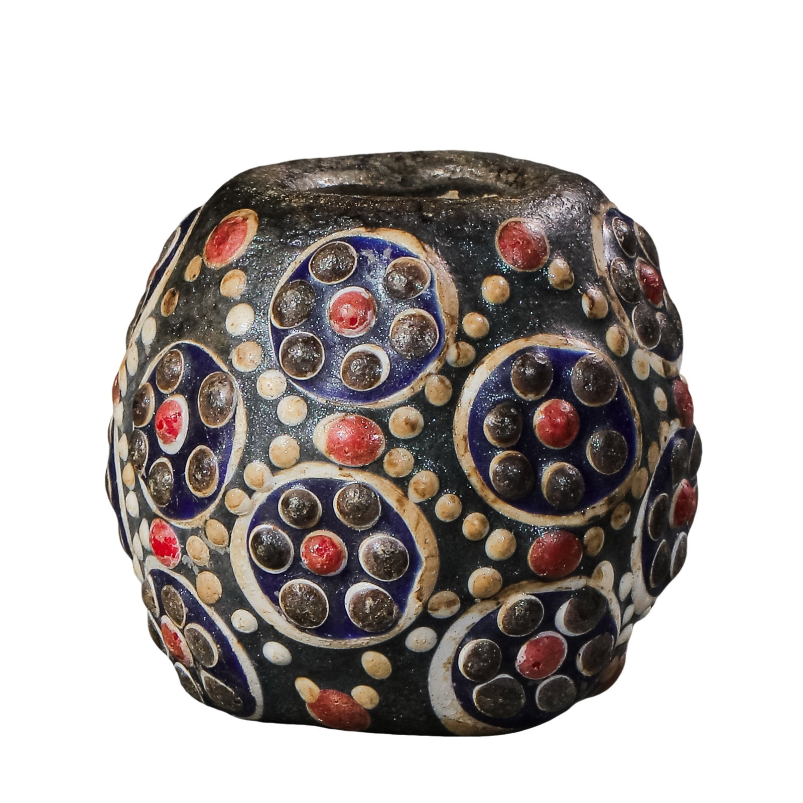 Warring States Period Seven-Star Pattern Eye Glass Bead (5th–3rd century BCE) (1 of 6)
