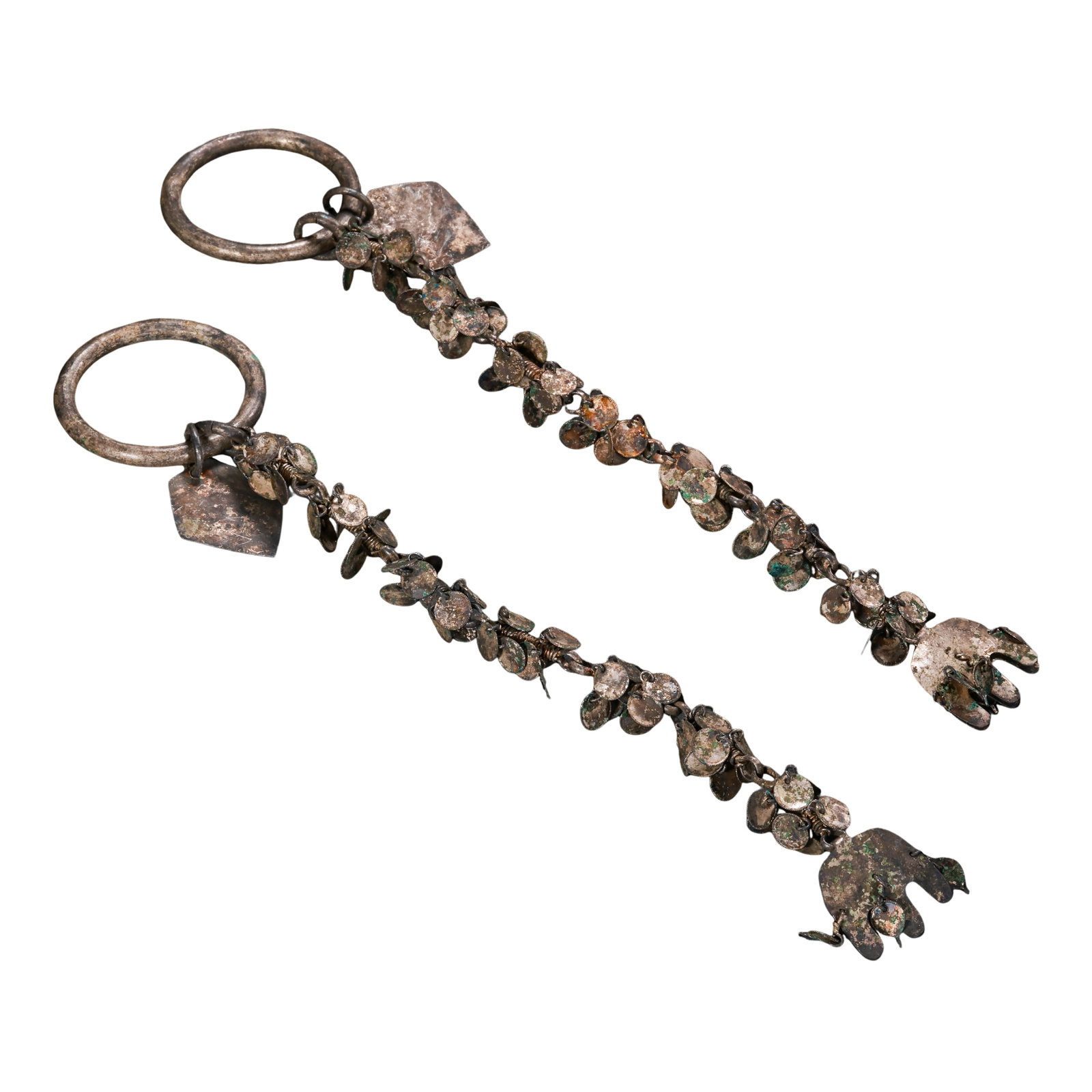 Silla?Dynasty Pure Silver Pair of Hanging Earrings,Destination:New York (1 of 9)
