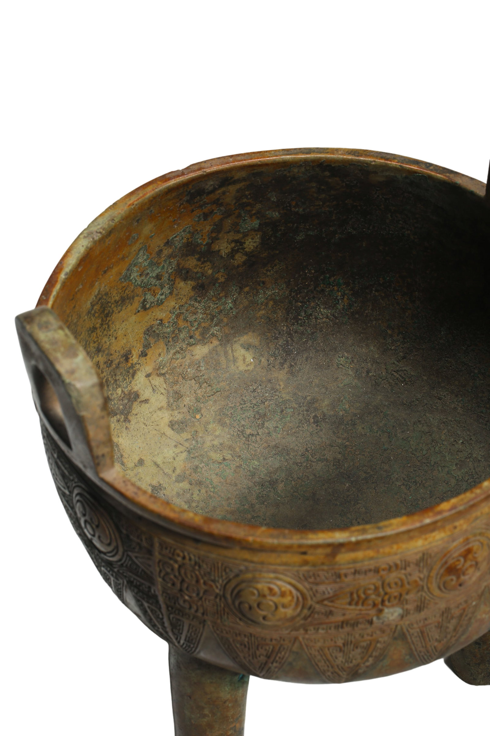 Early Western Zhou Dynasty (circa 11th Century BCE) Archaic Bronze Ding Tripod with Leiwen - 11