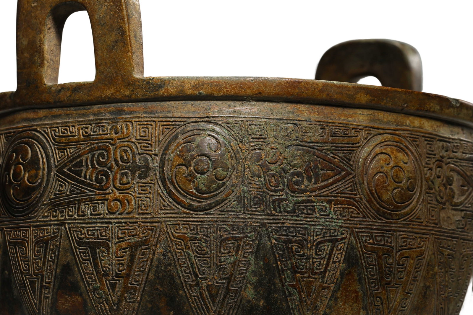 Early Western Zhou Dynasty (circa 11th Century BCE) Archaic Bronze Ding Tripod with Leiwen - 6