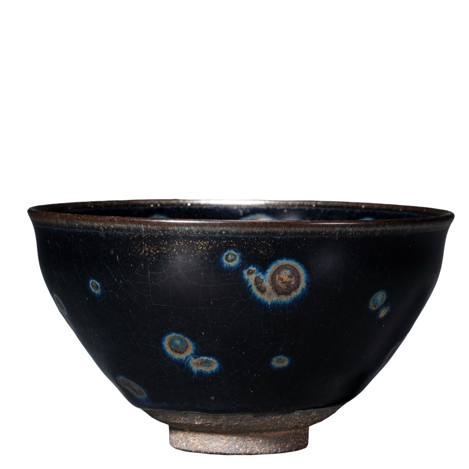 Song Dynasty (960–1279) Jian Kiln “Gong Yu?? Marked Jianzhan Tea Bowl with Yaobian Tianmu Glaze (1 of 11)