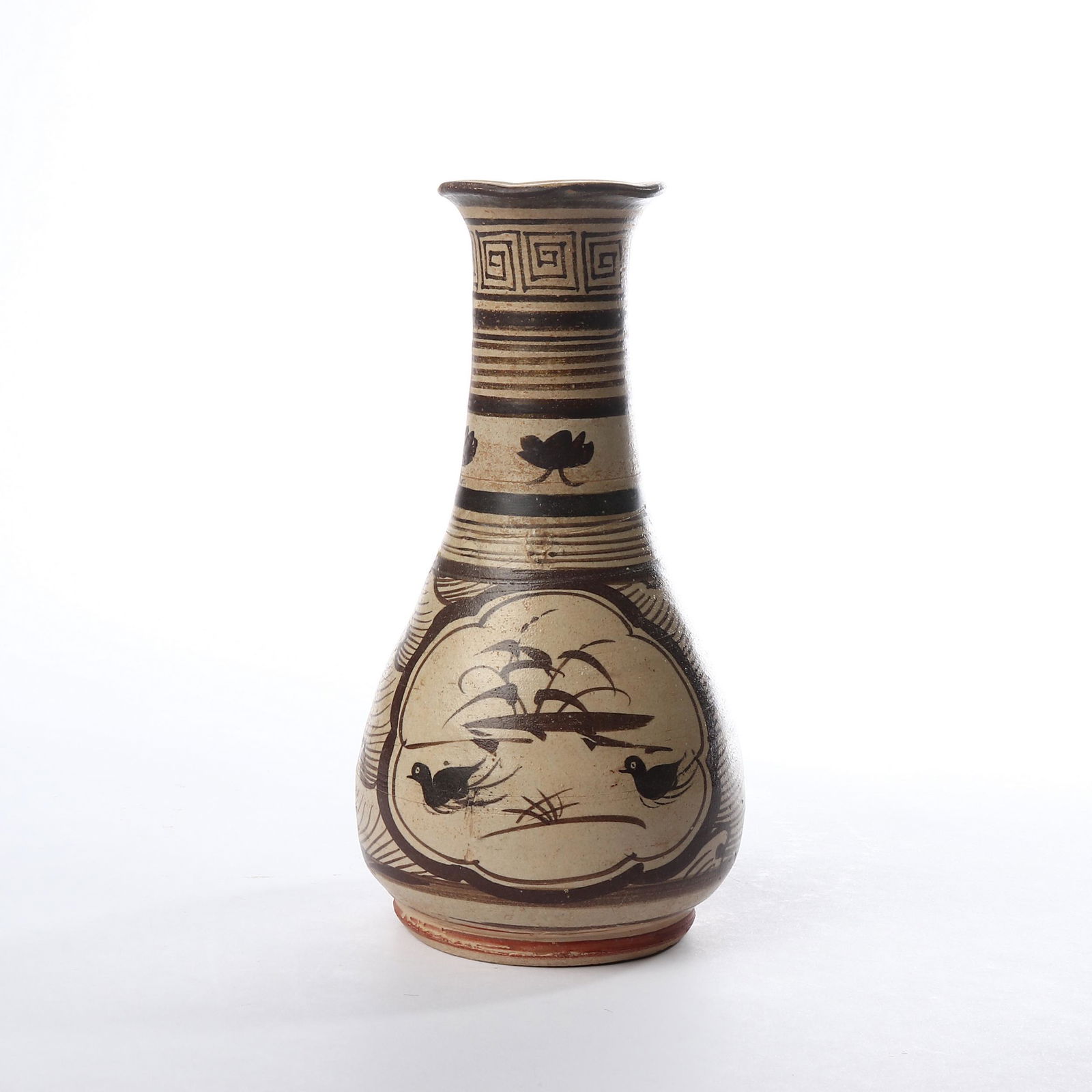 A rare piece of Jizhou kiln wave blessed Yuhuchun, (1 of 9)