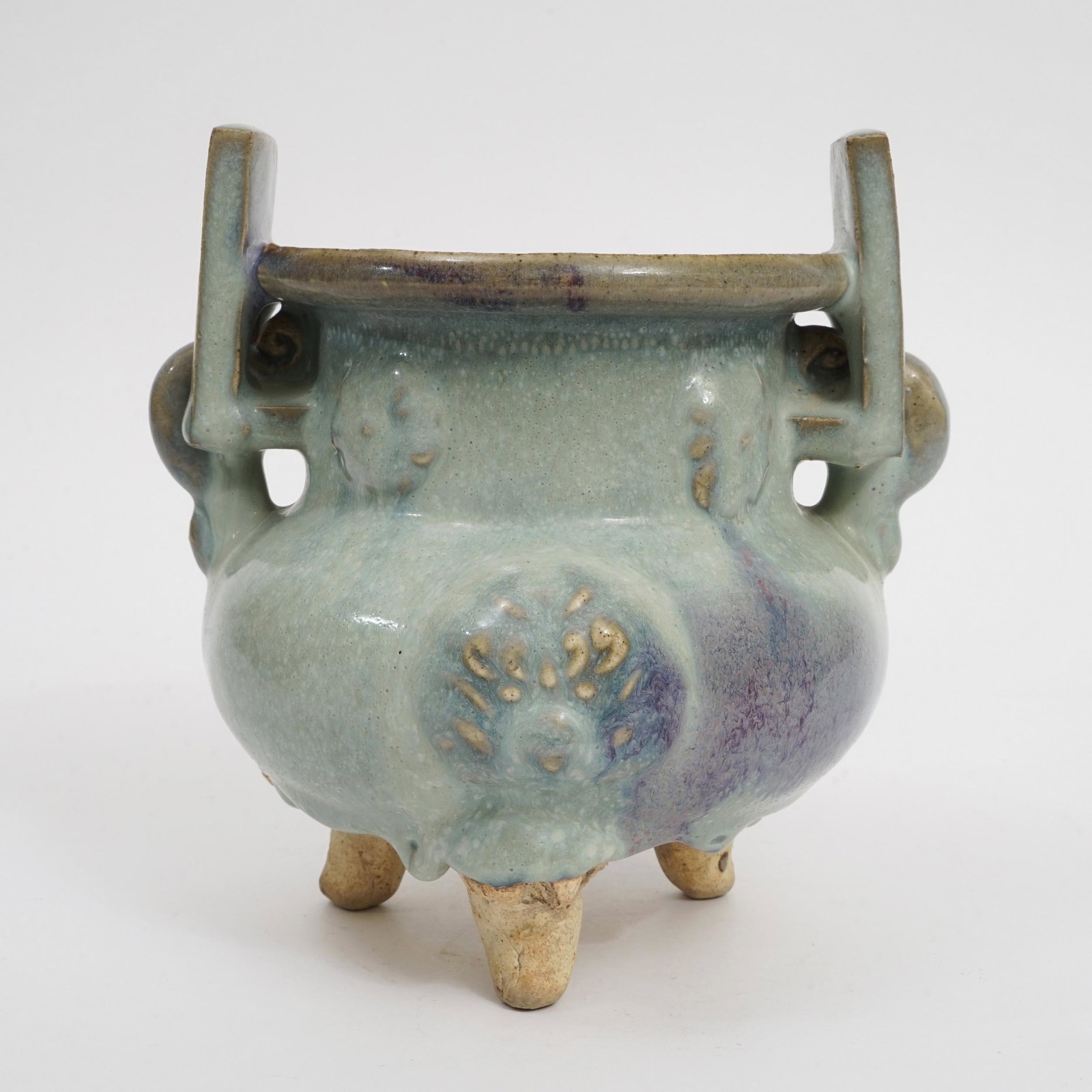 A piece of purple spot Jun kiln double ear furnace (1 of 7)