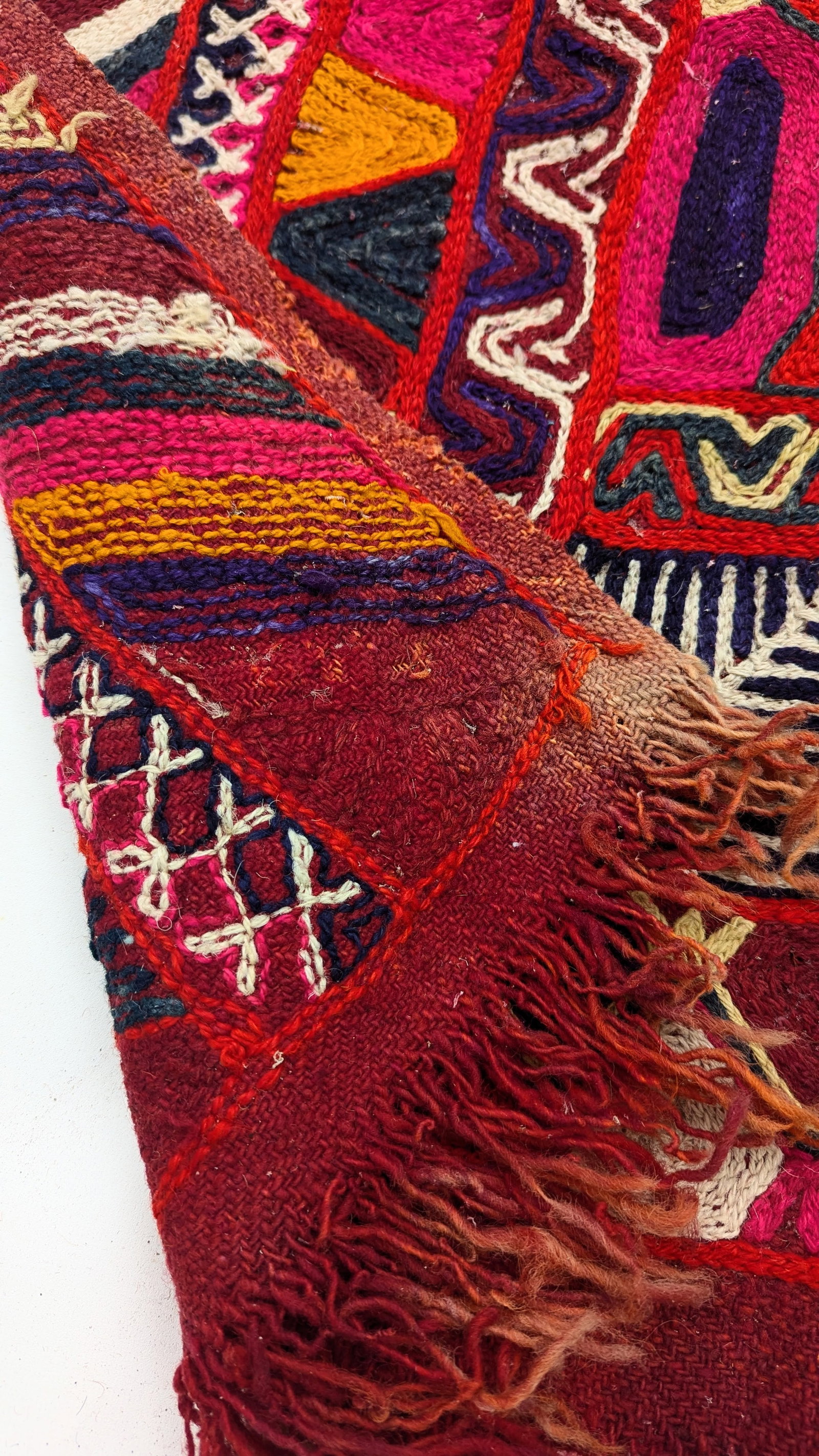 Peruvian Andean Embroidered Textile Panel - 4