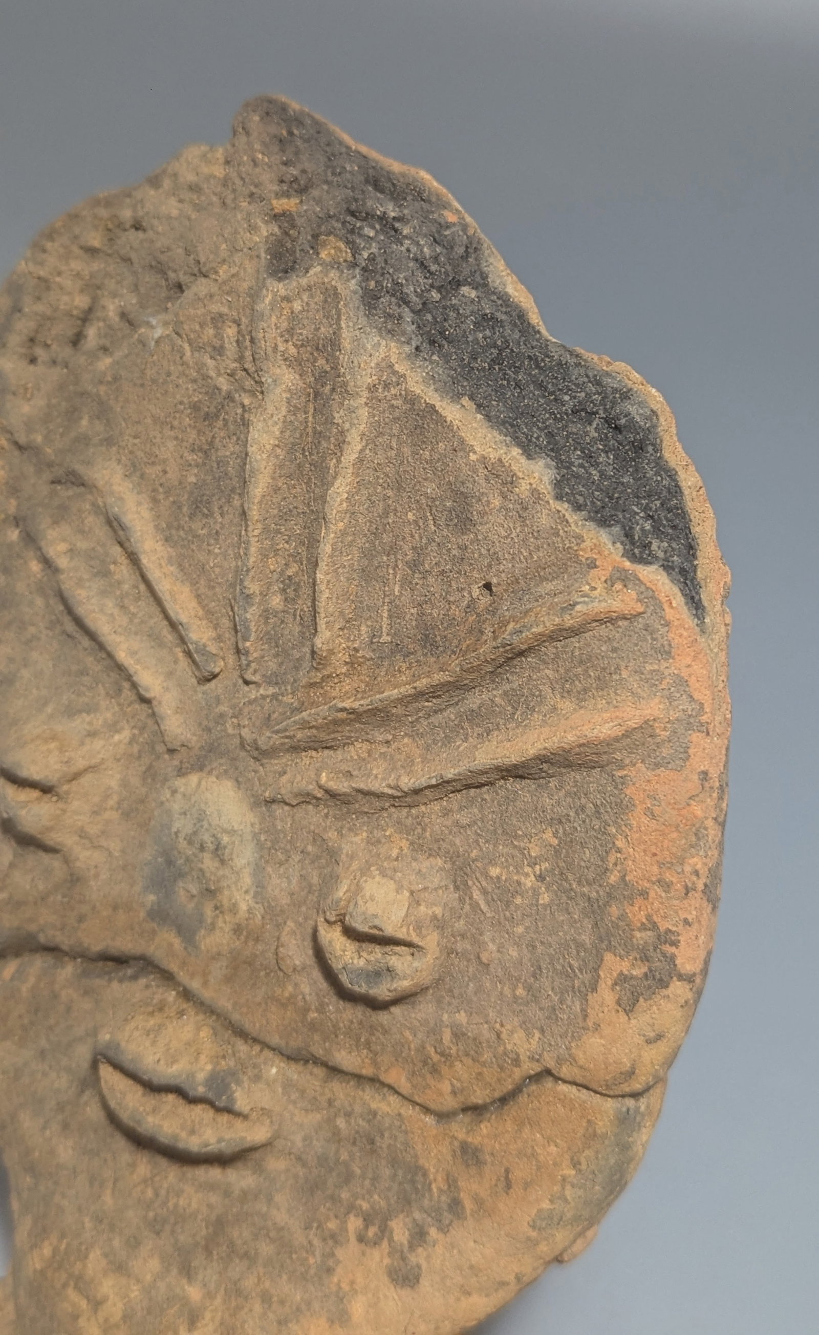 Bura-Asinda-Sikka Terracotta Anthropomorphic Head, Niger - 3
