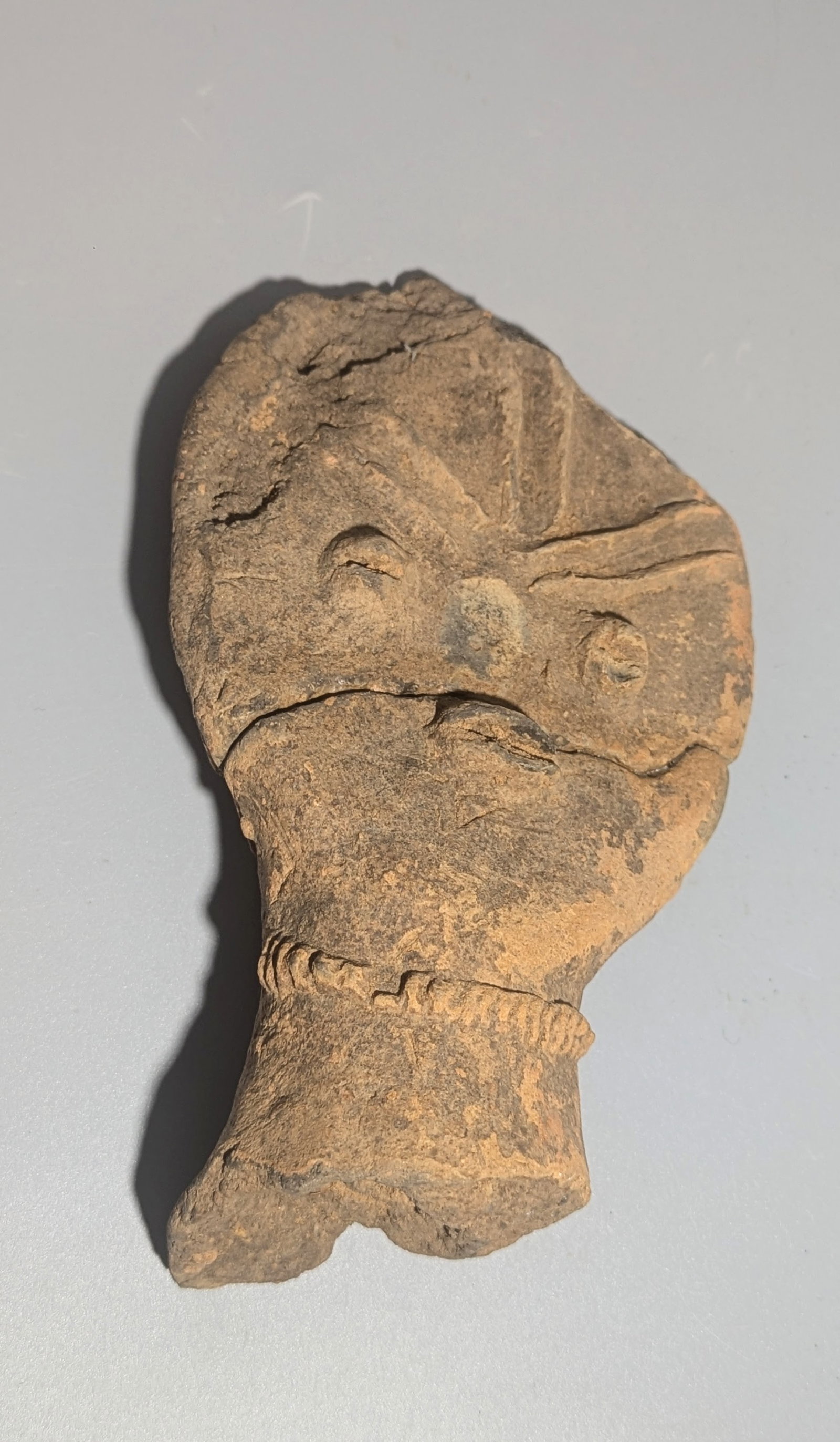 Bura-Asinda-Sikka Terracotta Anthropomorphic Head, Niger - 4