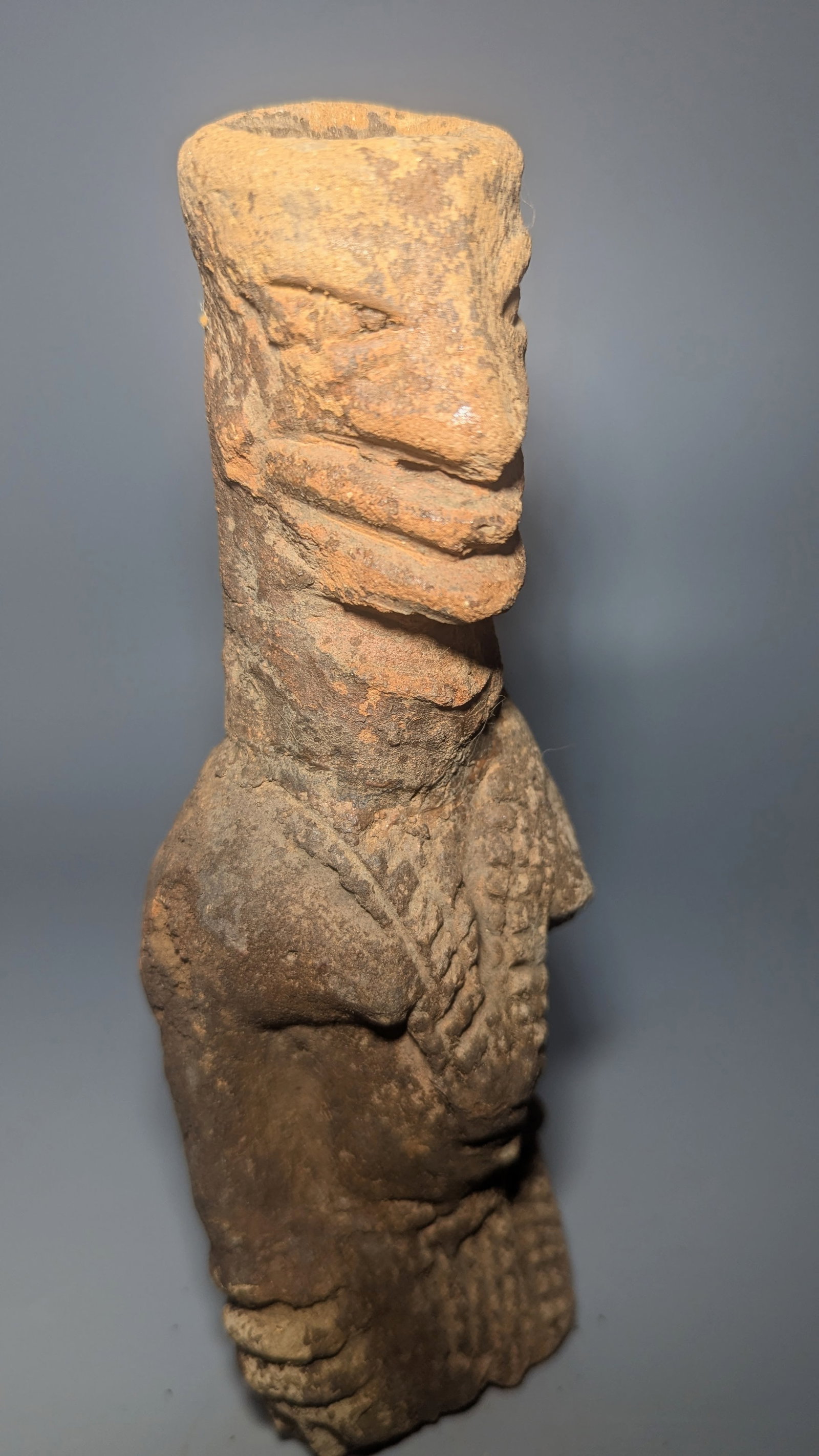 Koma Terracotta Seated Figure, Komaland, Ghana (1 of 7)