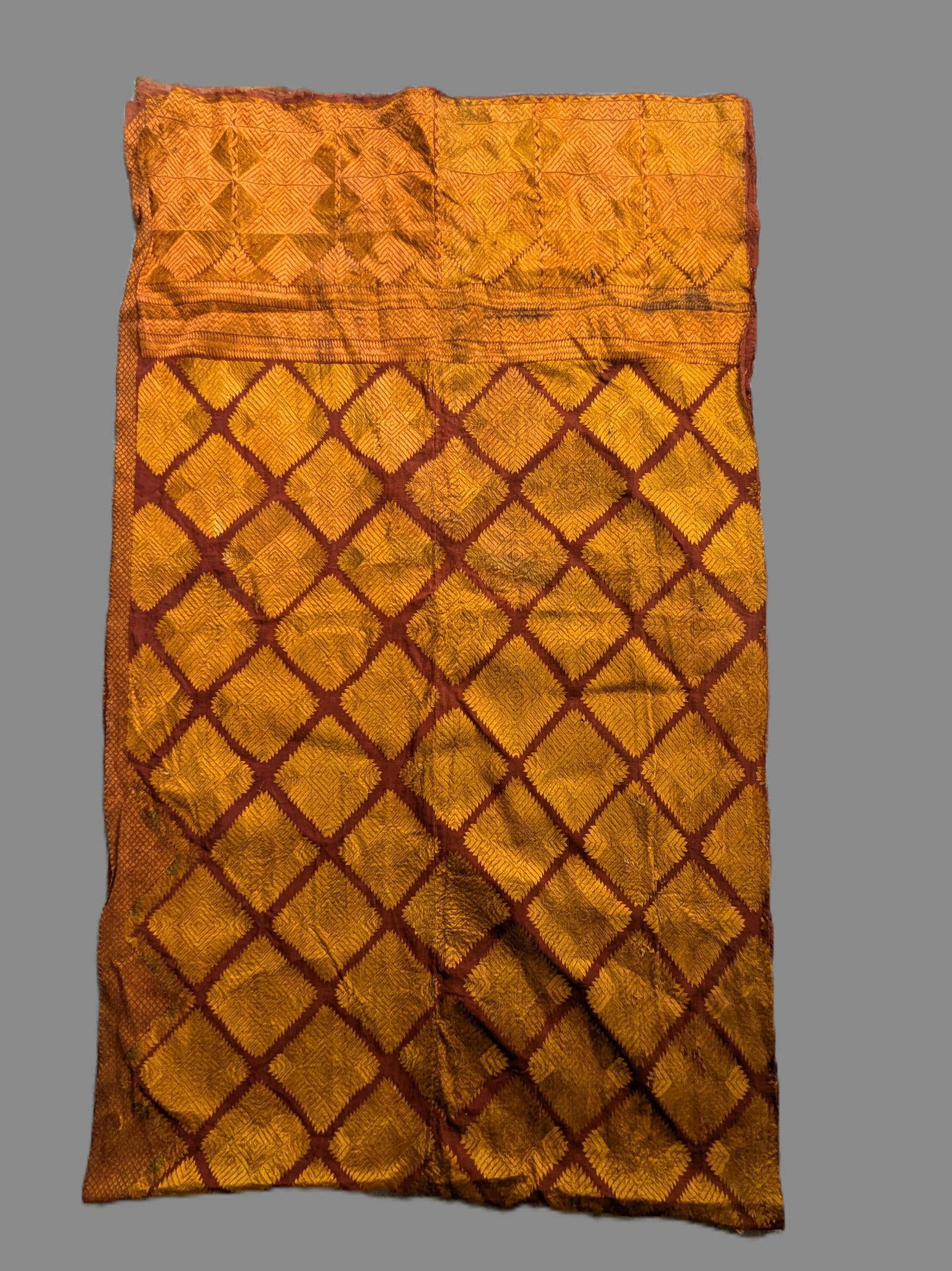 Bagh Phulkari Embroidered Khaddar Shawl, Punjab (1 of 5)