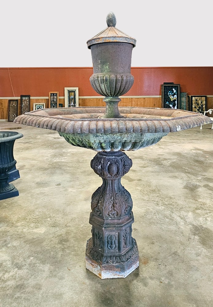 Cast Iron Garden Bird Bath Planters (1 of 1)