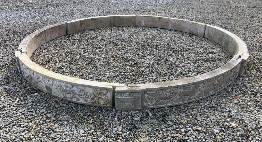 Marble Coping: 6"t x 118" diam