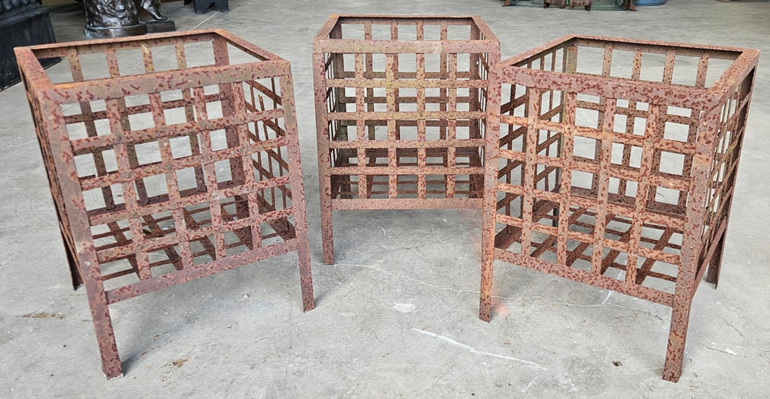 Metal Strap Planters (3pc) (1 of 1)