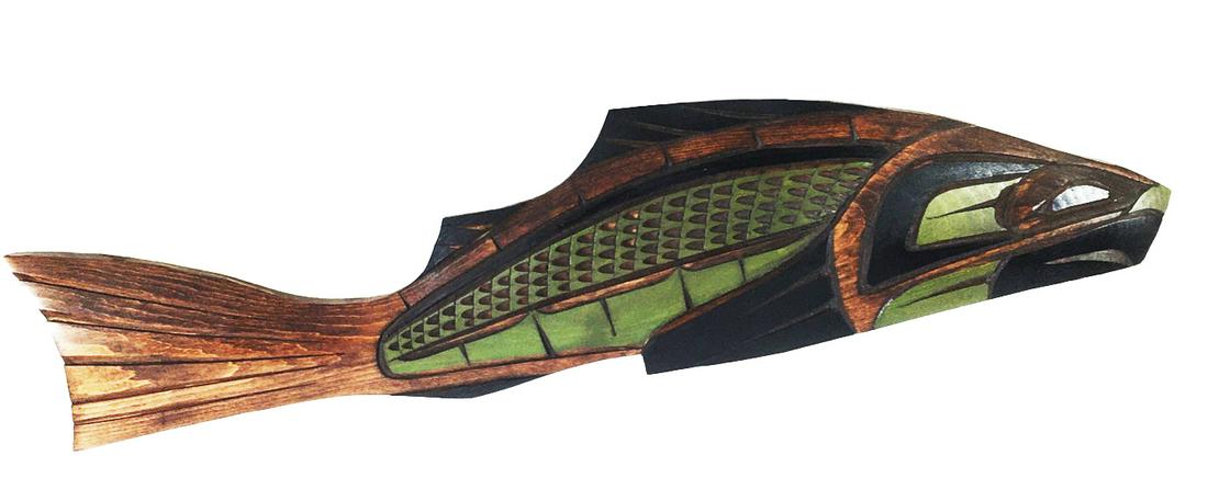 Richard Charlie Coast Salish Wood Carving (1 of 5)