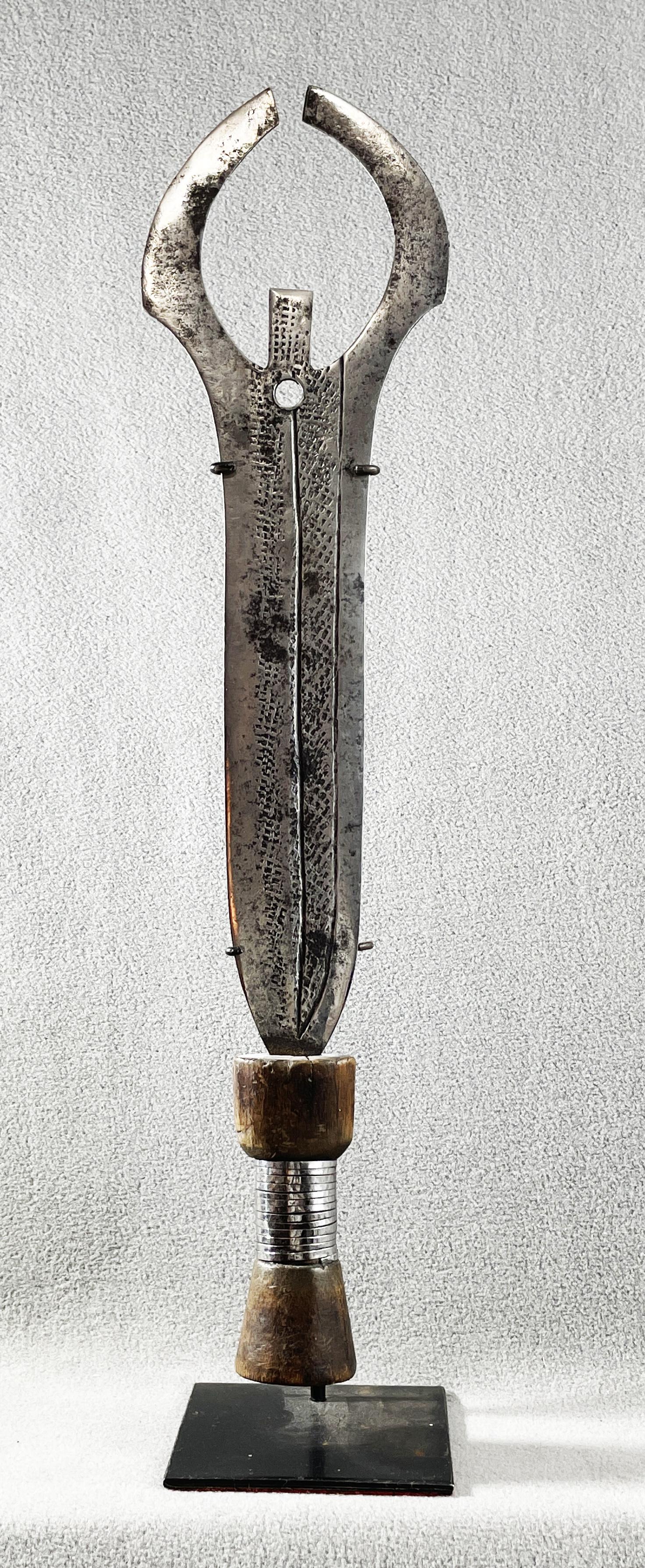 African Congo Ngombe Execution Sword Display Included (1 of 5)