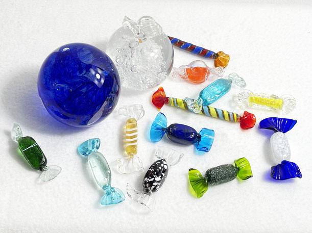 Two Handblown Studio Art Glass Paperweights + Murano (1 of 4)