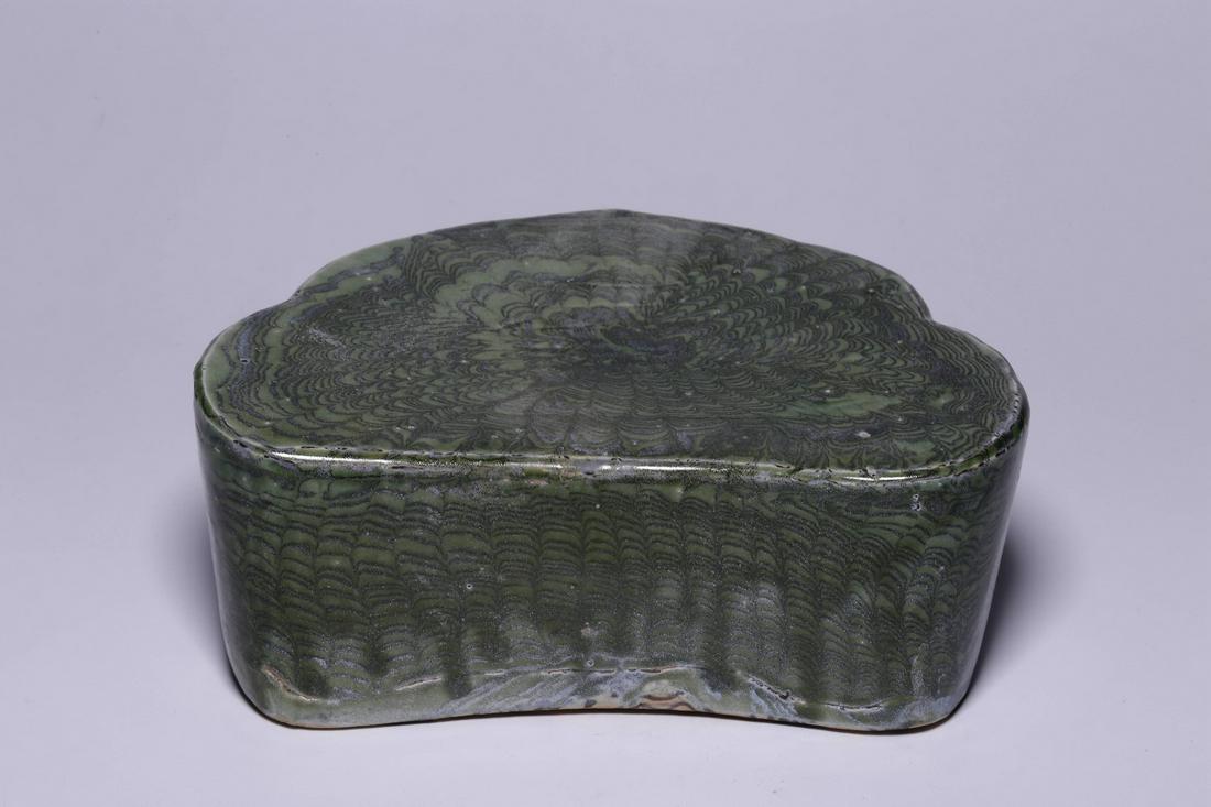 Song Dynasty 10-13 Century, Twisted Placenta Glaze: Song Dynasty 10-13 Century, Twisted Placenta Glaze Pillow | Height 7.2cm , Length 17.5cm , Width 11.5cm , Weight 926g | All measurements are approximate