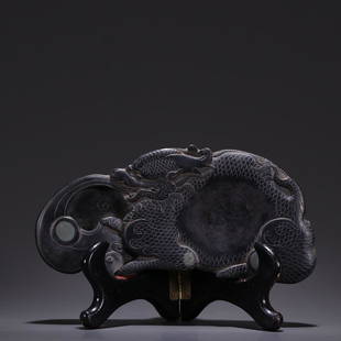 Duan Dragon Inkslab: Duan Dragon Inkslab Size: Length 20.5cm, Width 9.5cm, Thickness 2.7cm, Weight 823g All measurements are approximate