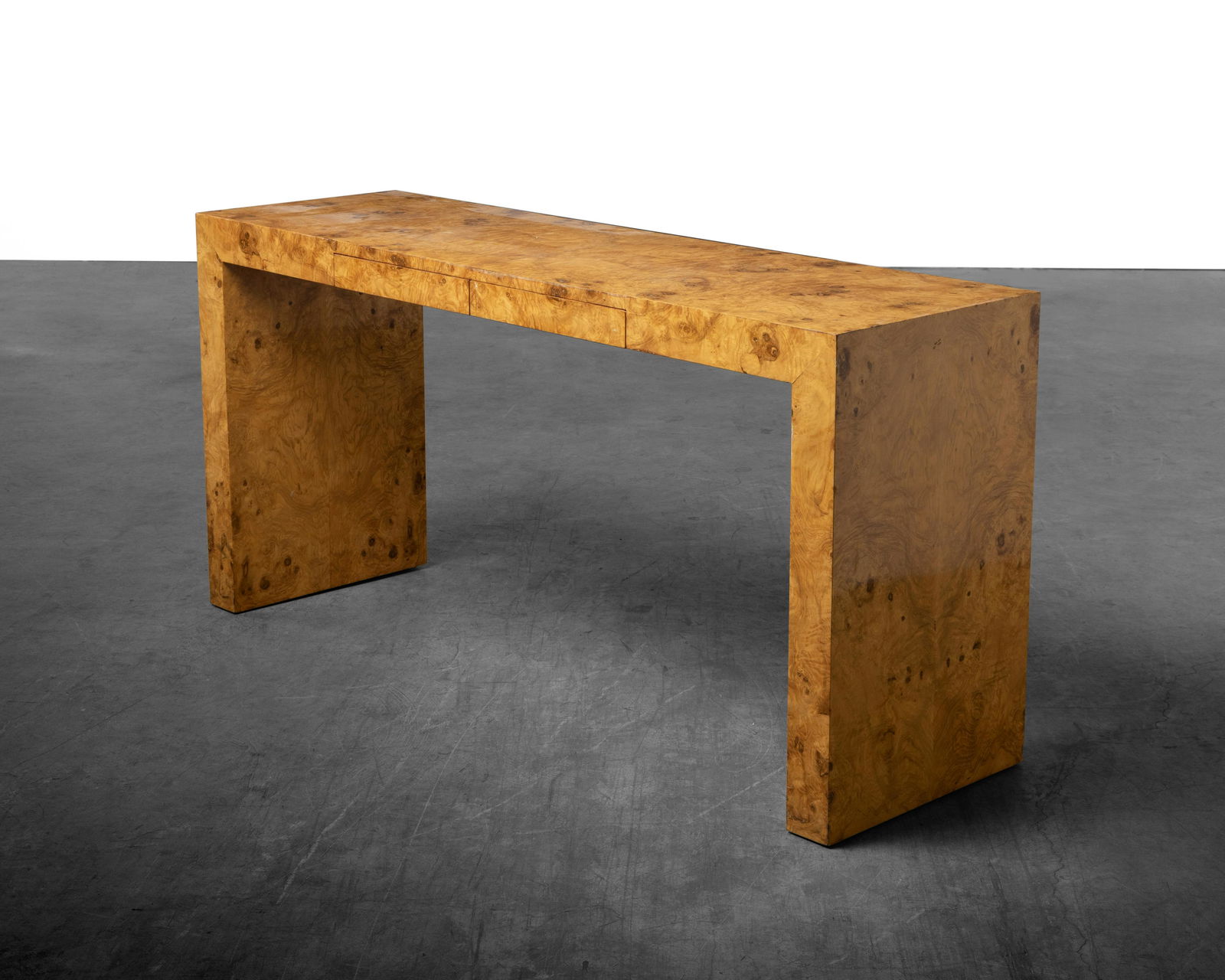 Milo Baughman (Attr.) - Burl Console Table (1 of 5)