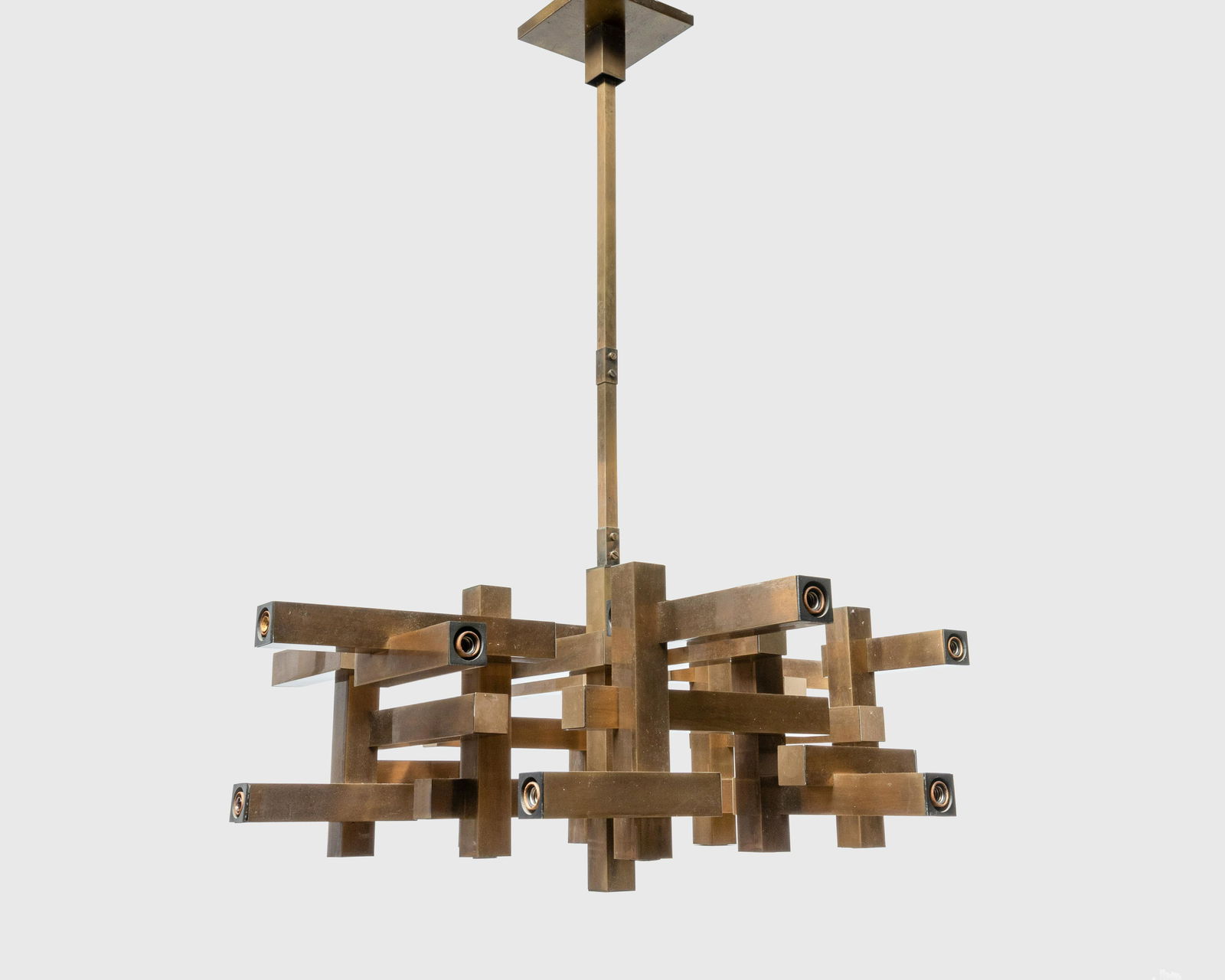 Gaetano Sciolari - Brass Chandelier (1 of 8)