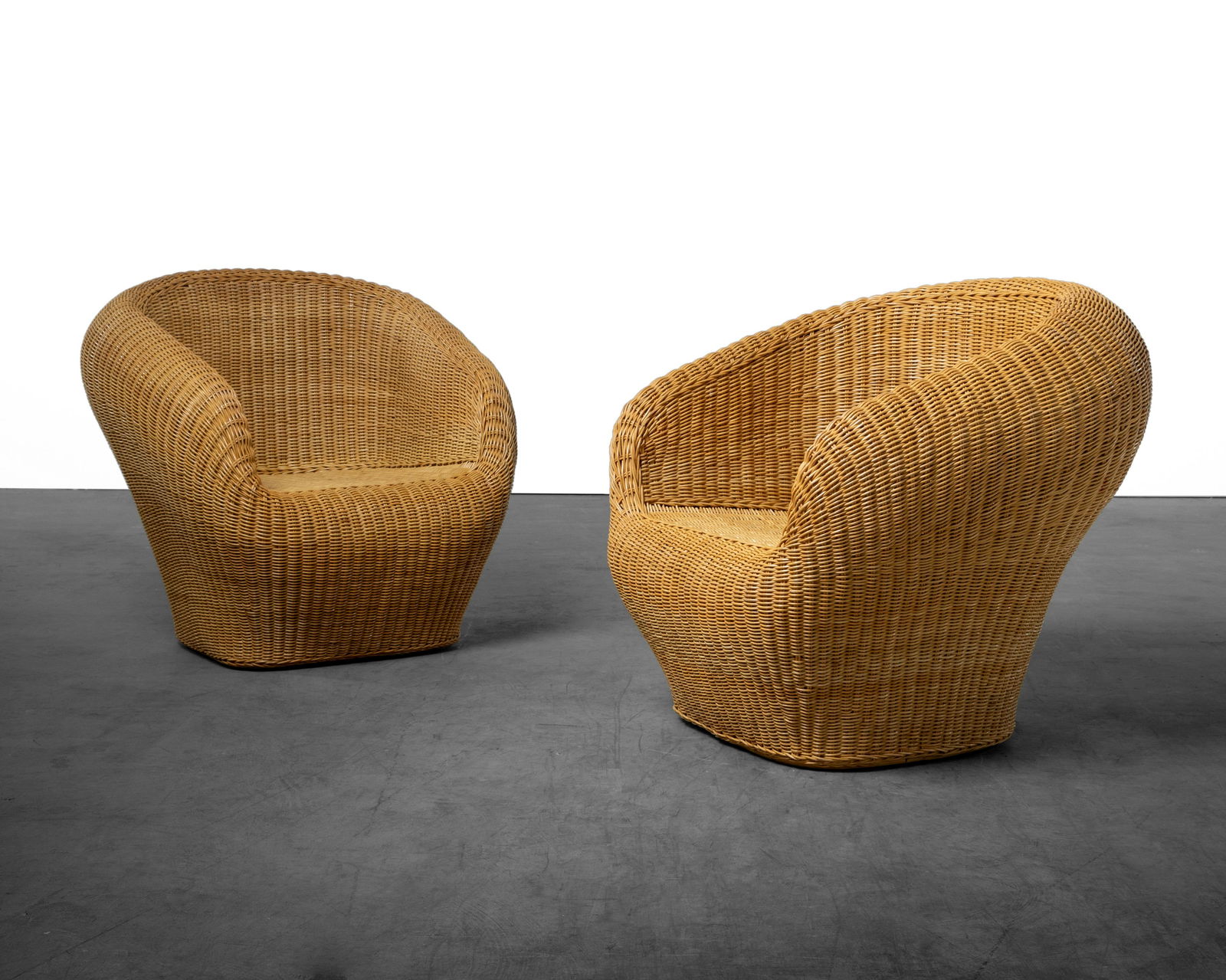Eero Aarnio Style - Wicker Tub Chairs (1 of 5)
