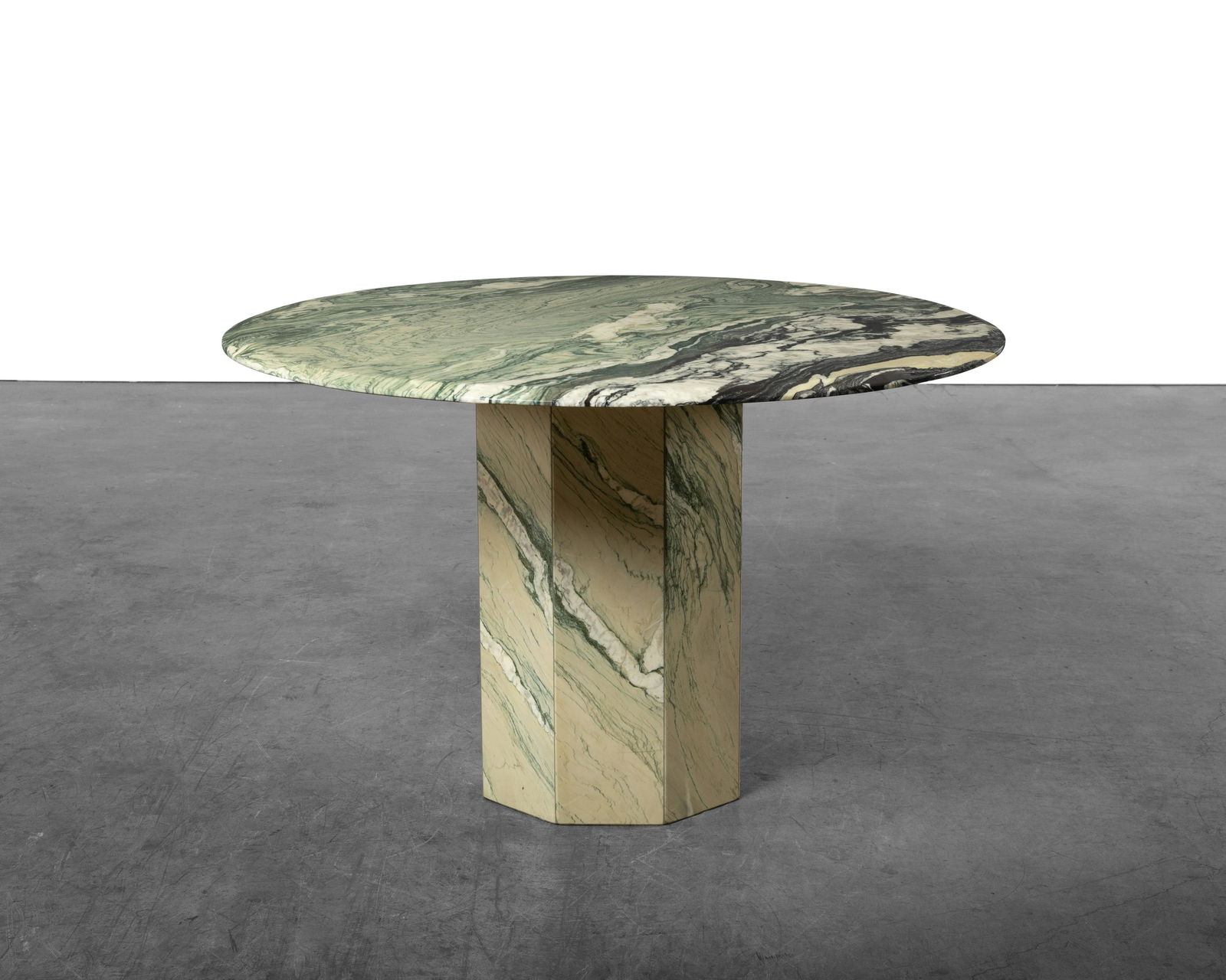 Marble Pedestal Kitchen Table (1 of 5)