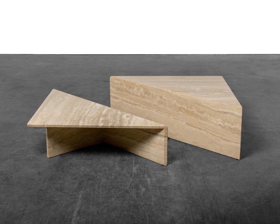 Modernist Travertine Coffee Table (1 of 5)