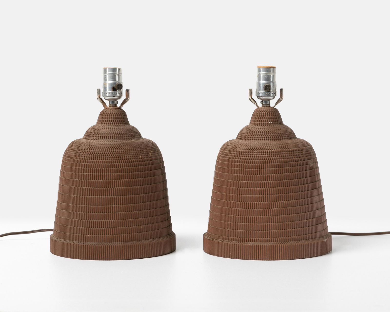 Corrugated Cardboard Beehive Lamps (1 of 3)