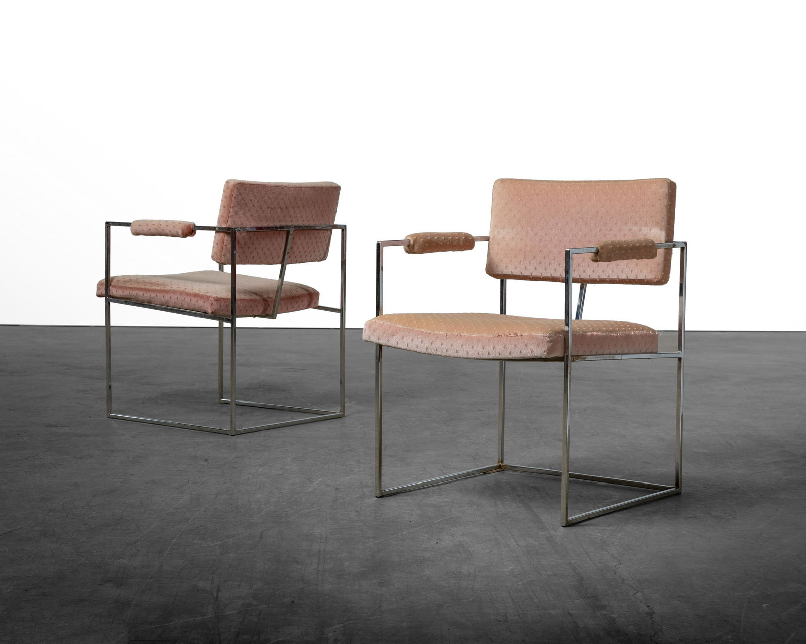 Milo Baughman - Chrome Arm Chairs (1 of 4)
