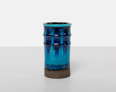 Inger Persson - Glazed Pottery Vase: A glazed pottery vase by Inger Persson for Rorstrand, Sweden. Dimensions : 8.5" x 4.5"