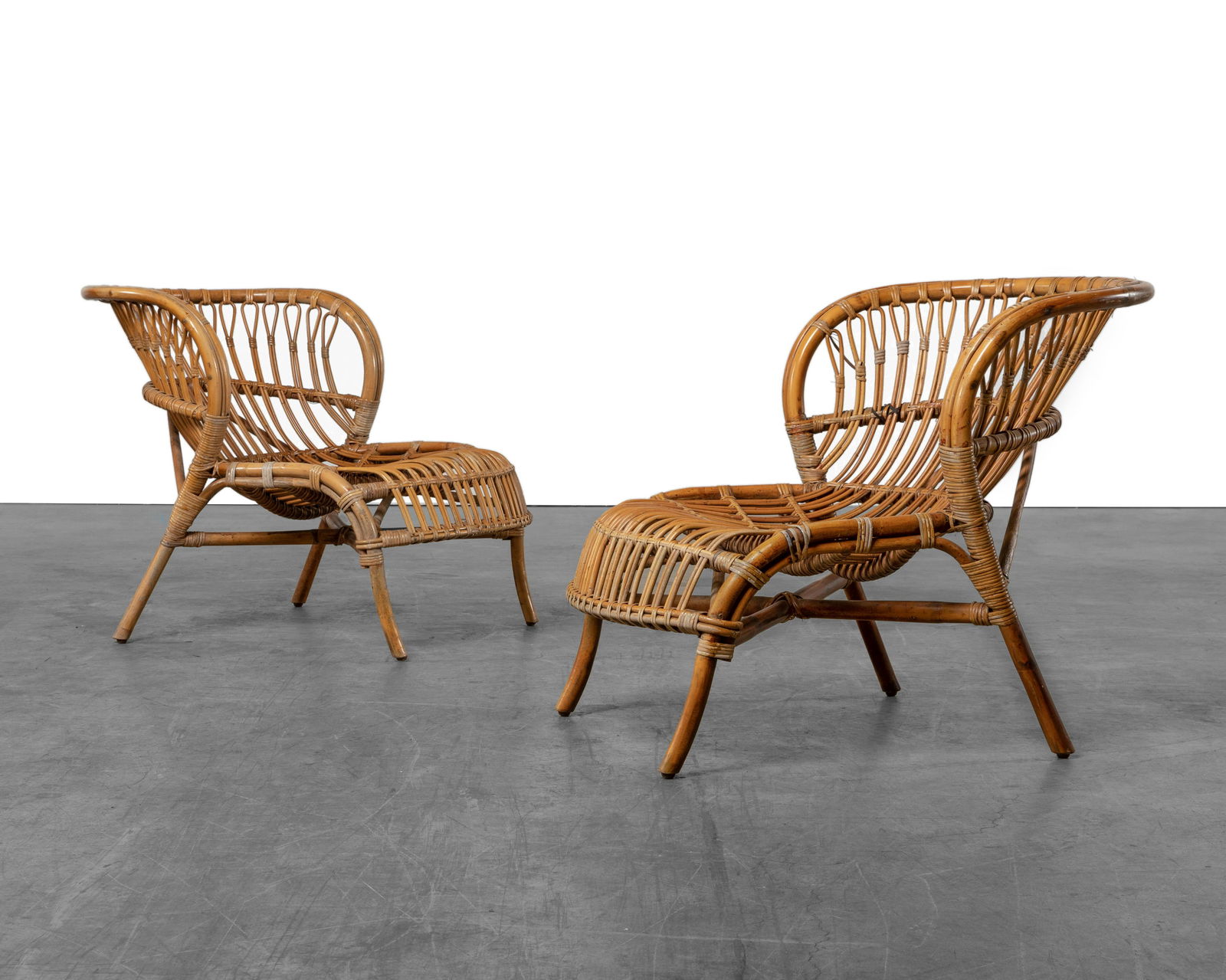 Franco Albini Style - Rattan Lounge Chairs (1 of 6)