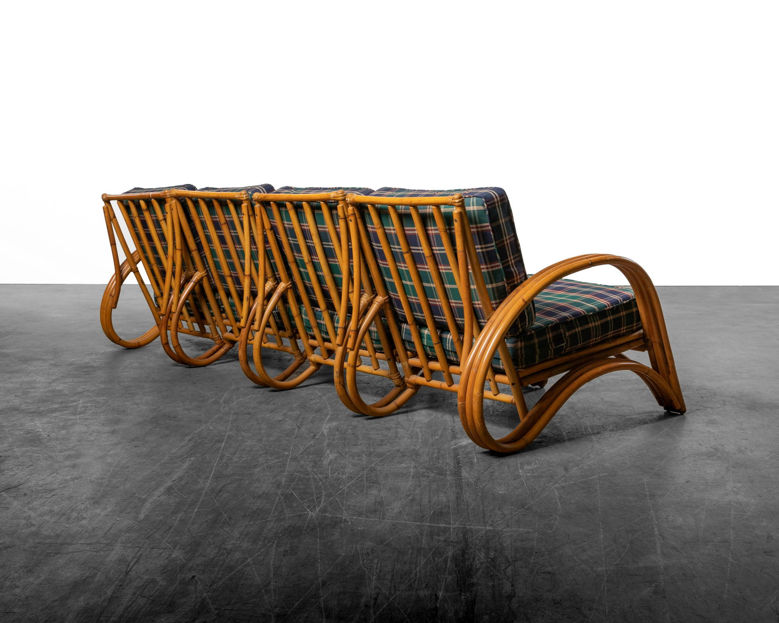 Paul Frankl Style Rattan Sectional Sofa (1 of 5)