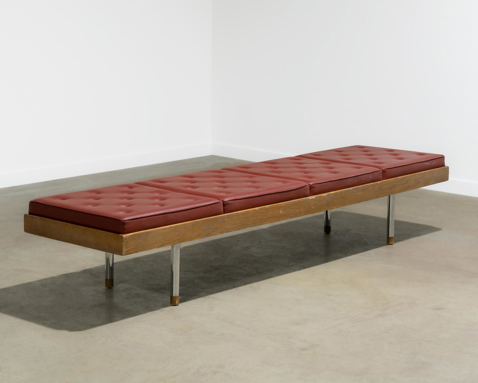 Tufted Leather Bench (1 of 7)