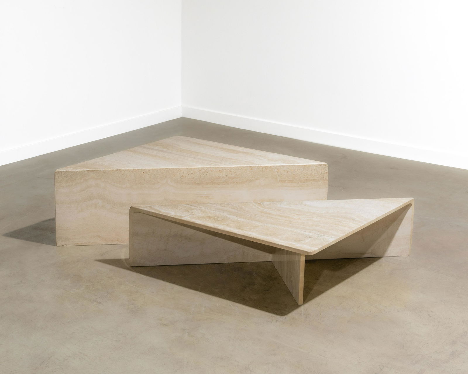 Modernist Travertine Coffee Table (1 of 7)