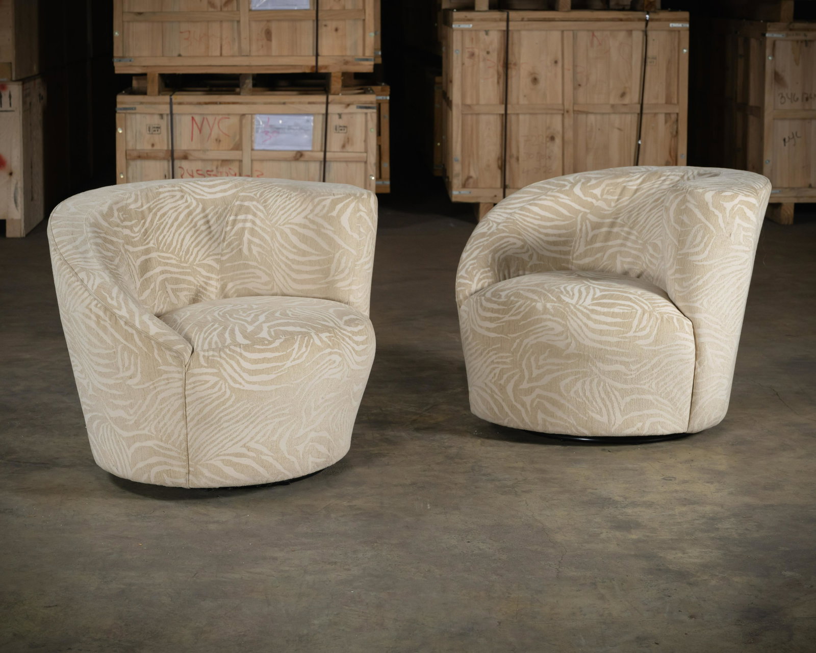 Vladimir Kagan Style - Swivel Chairs (1 of 3)