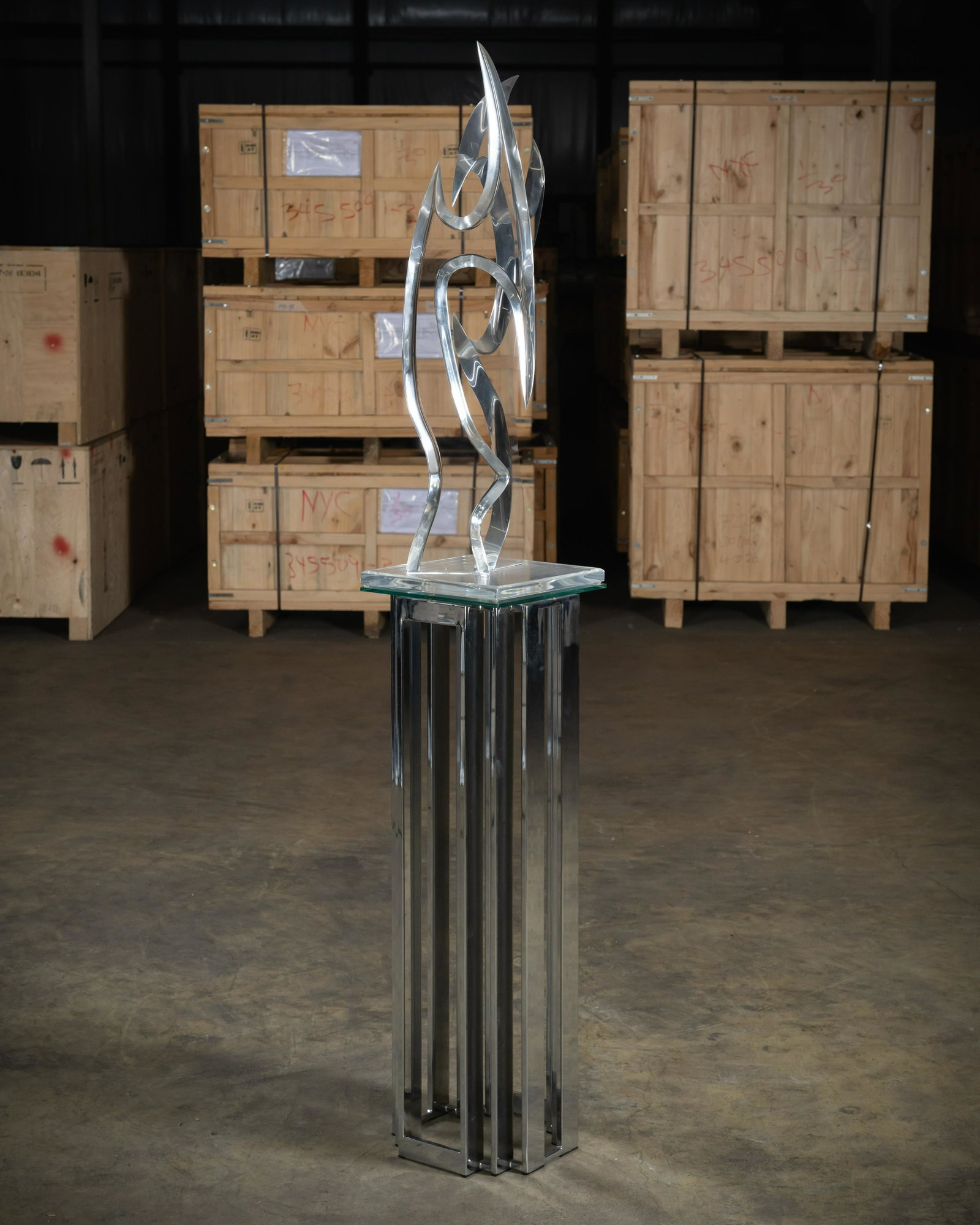 Van Teal Sculpture on Pedestal (1 of 4)