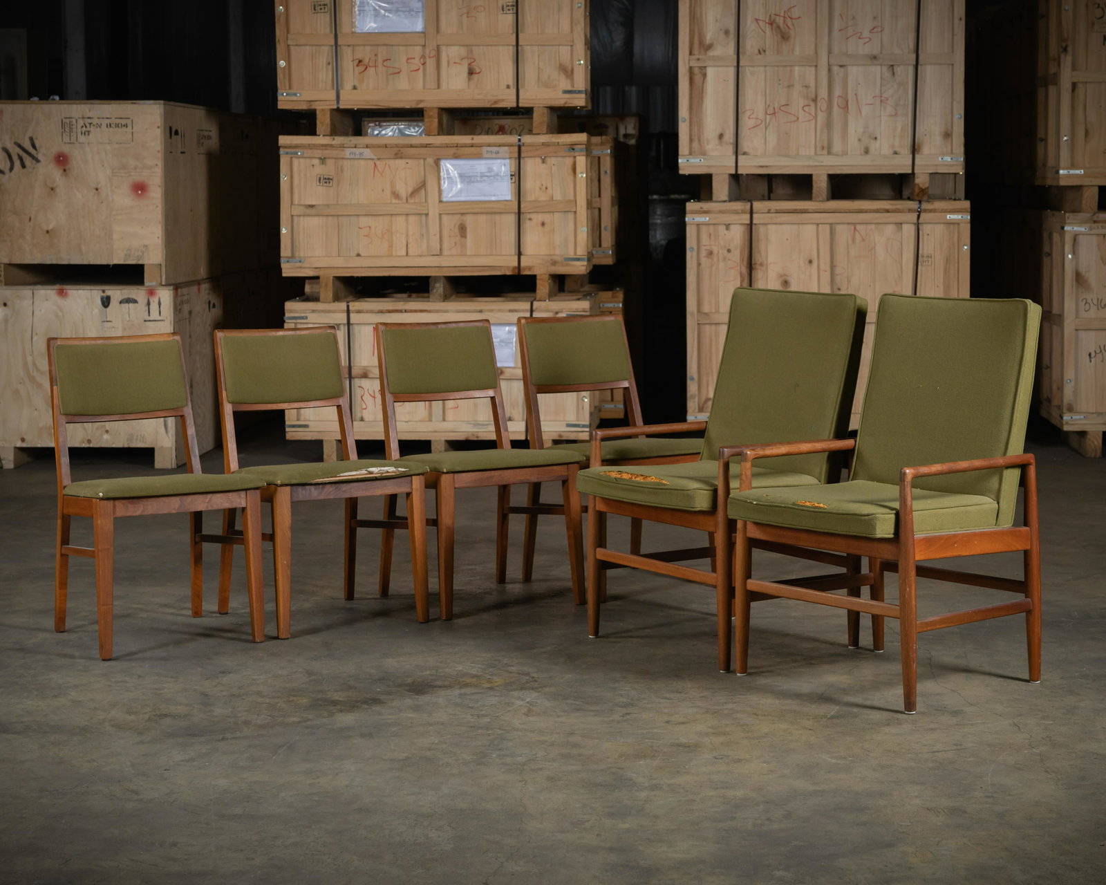 Walnut Dining Chairs (1 of 6)