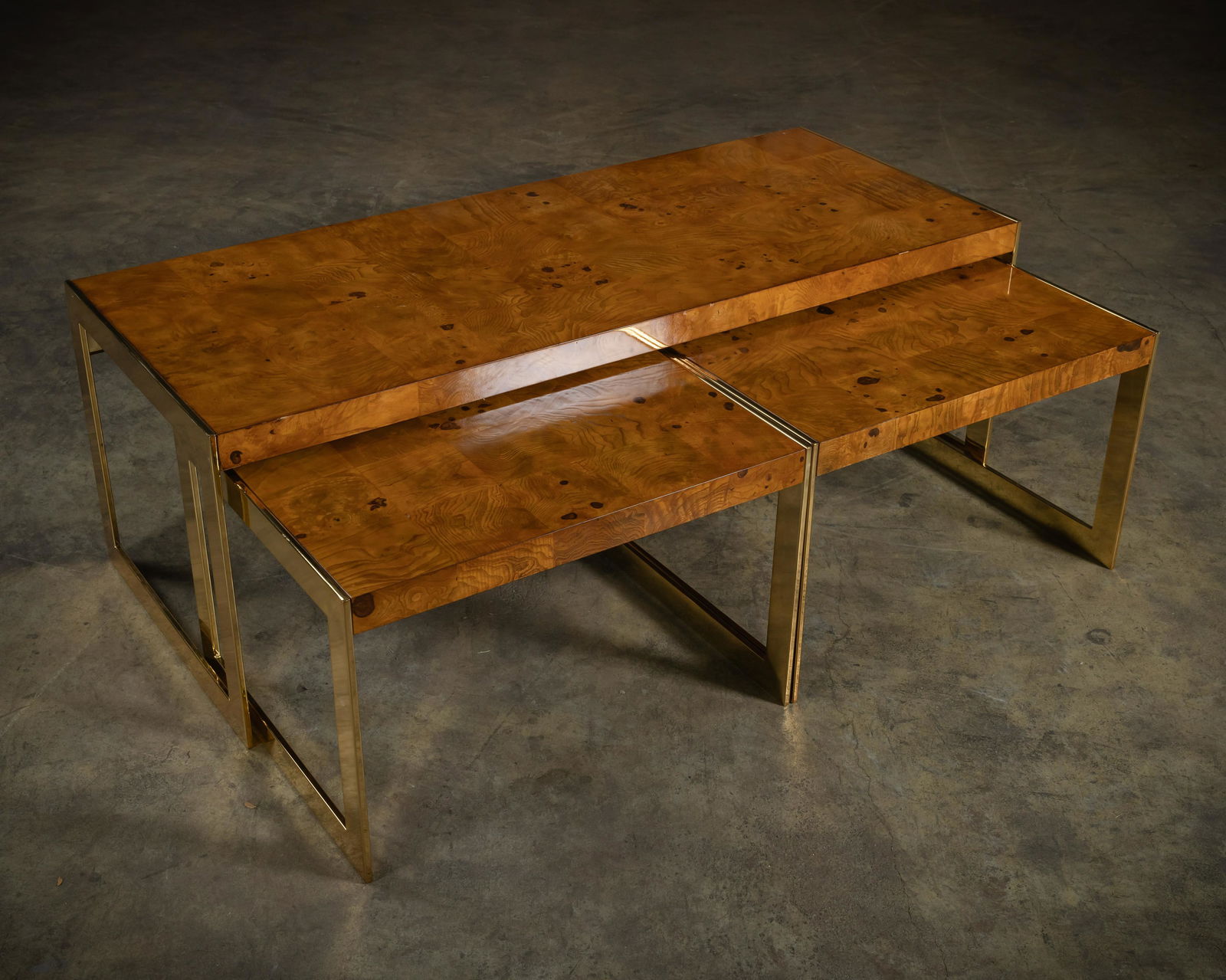 Contemporary Burl Table Set (1 of 5)